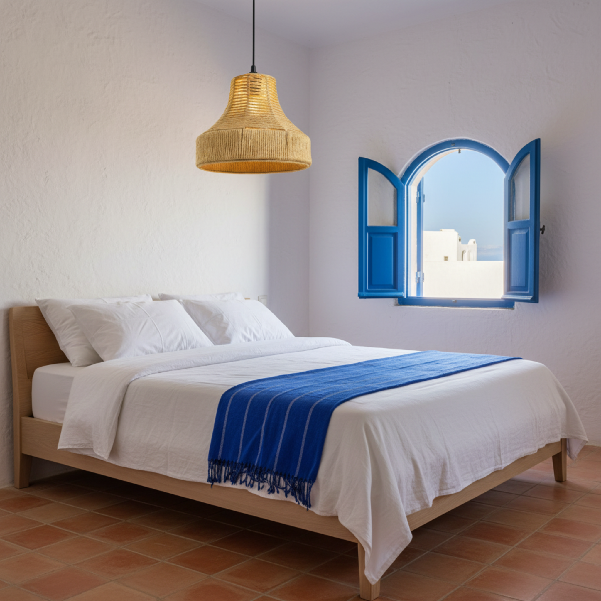 Suspension "Salma" en Jute Tressé – Lustre Boho Chic Polyvalent