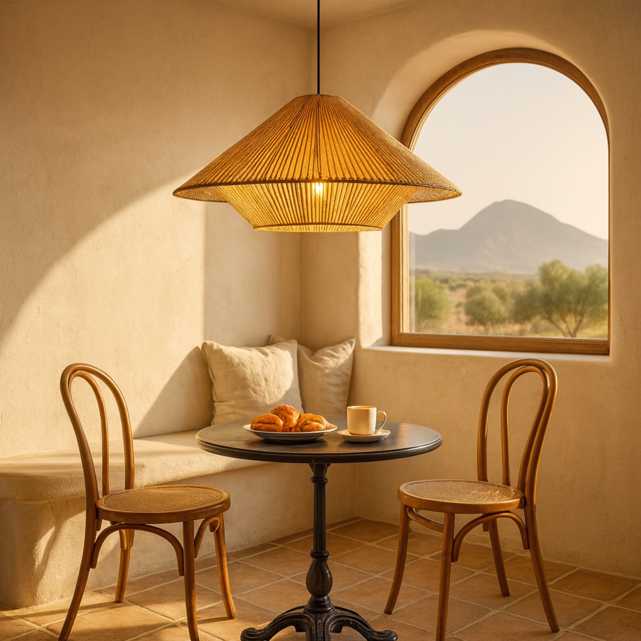 Suspension Design en Jute Tressé | Style Bohème | Tunisie