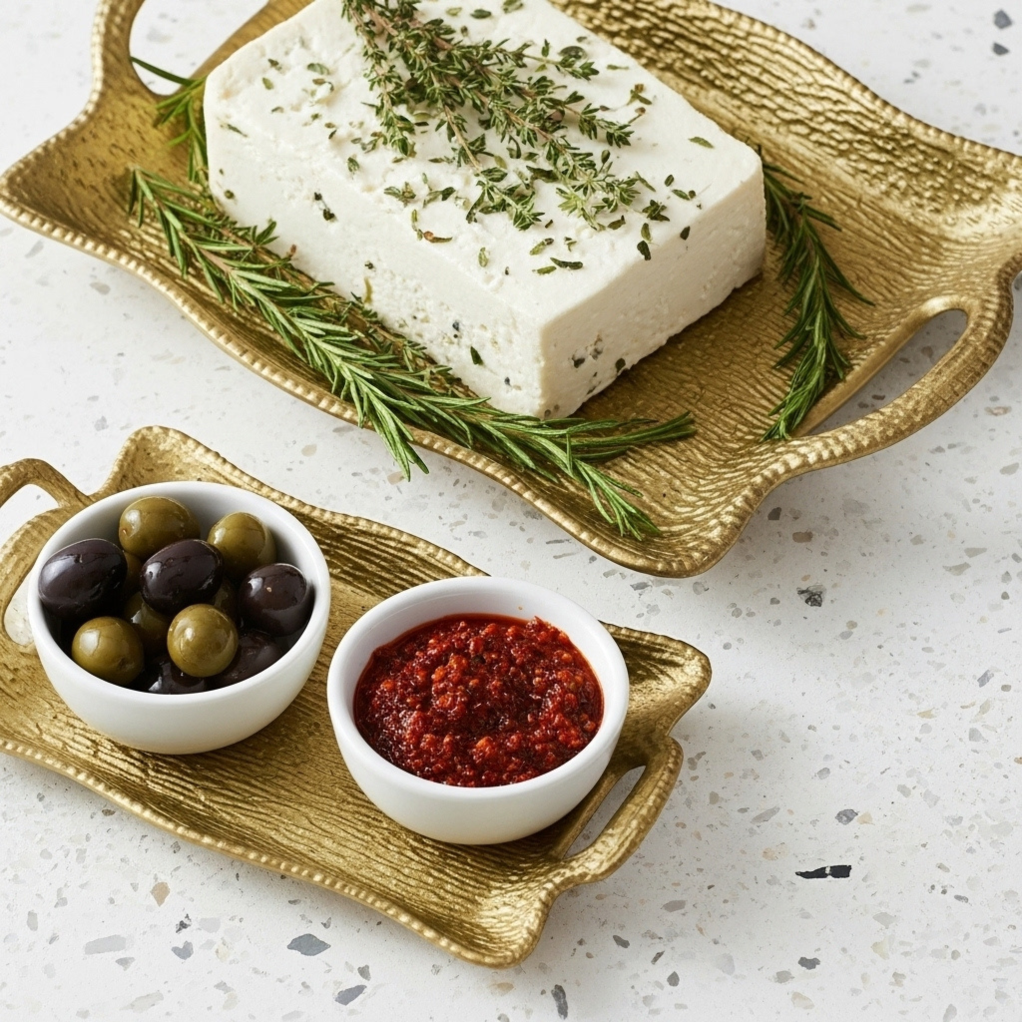 Set de 2 Plateaux en Cuivre Indien Luxe | Fiolla Home