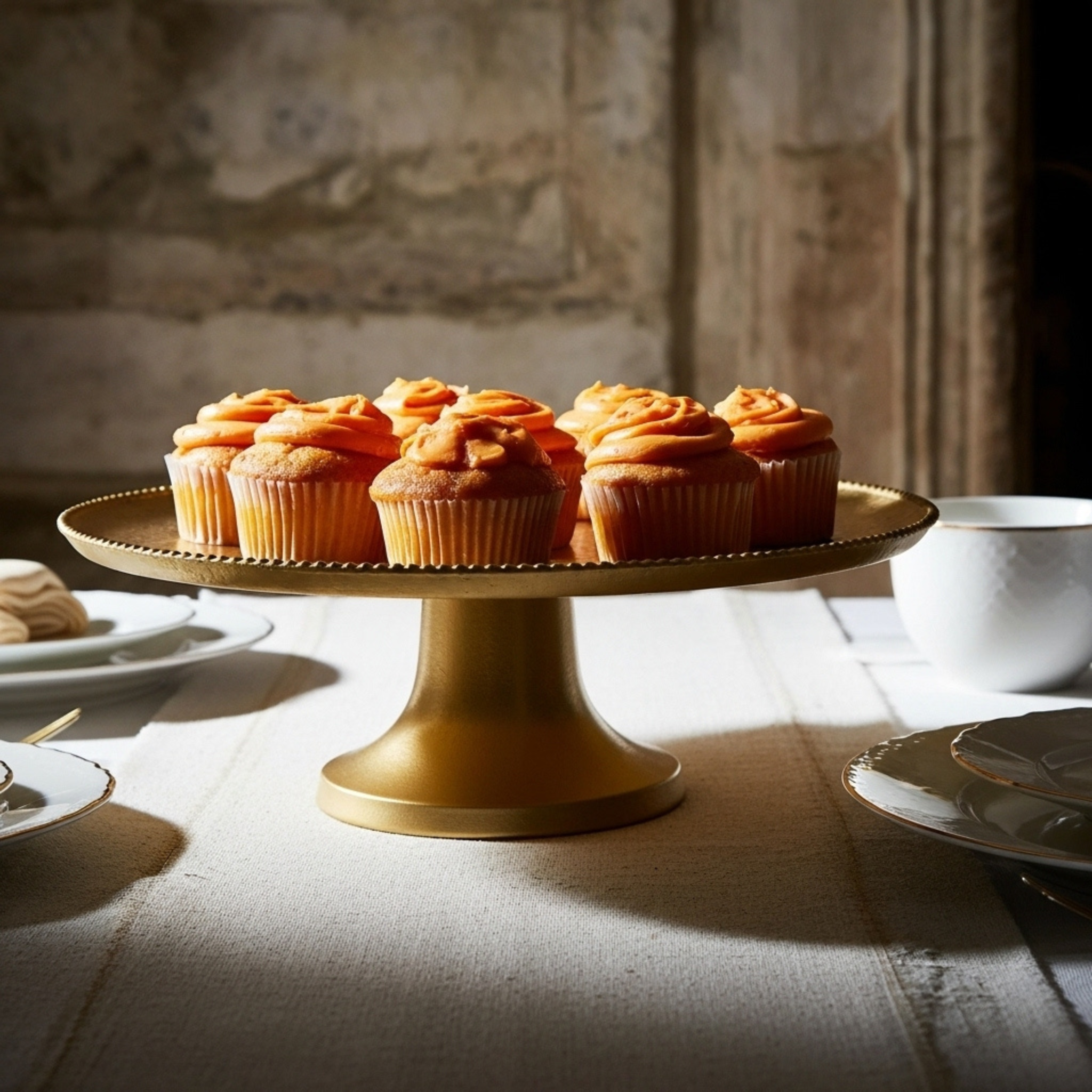 Plateau à gâteau en cuivre indien – Taille moyenne | Fiolla Home