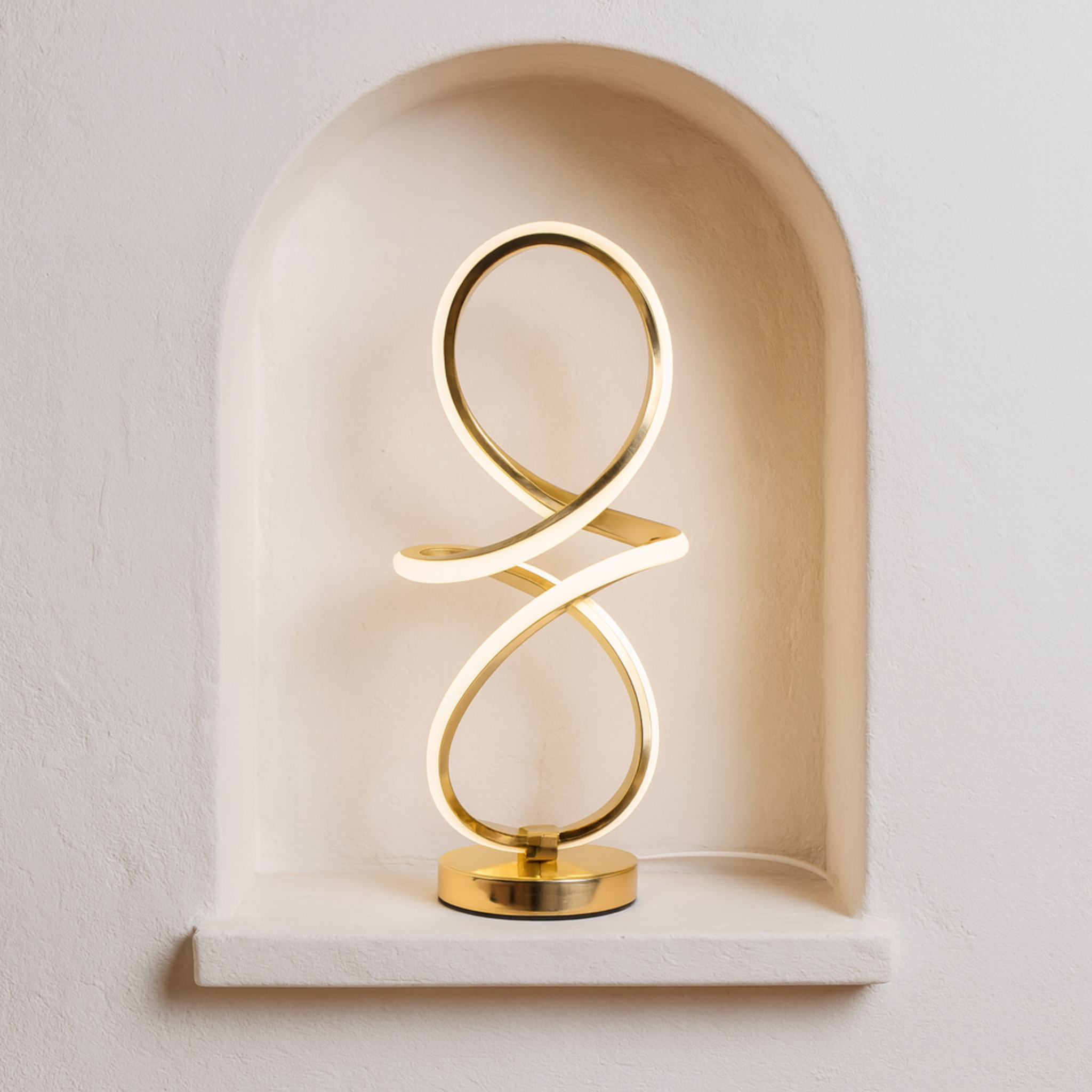 Lampe LED Design Dorée Moderne – Éclairage Décoratif