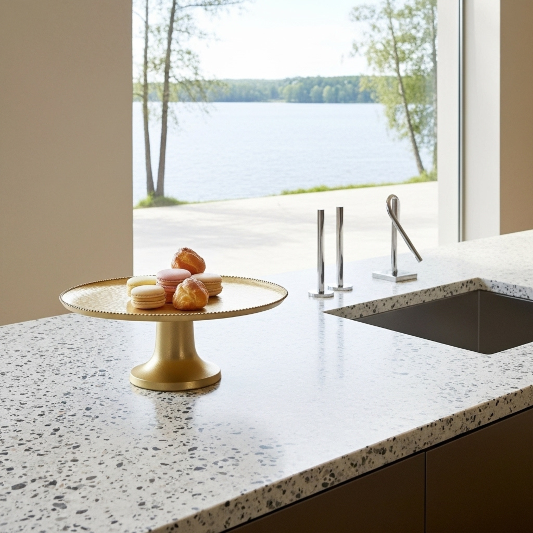 Plateau à gâteau en cuivre indien – Taille moyenne | Fiolla Home