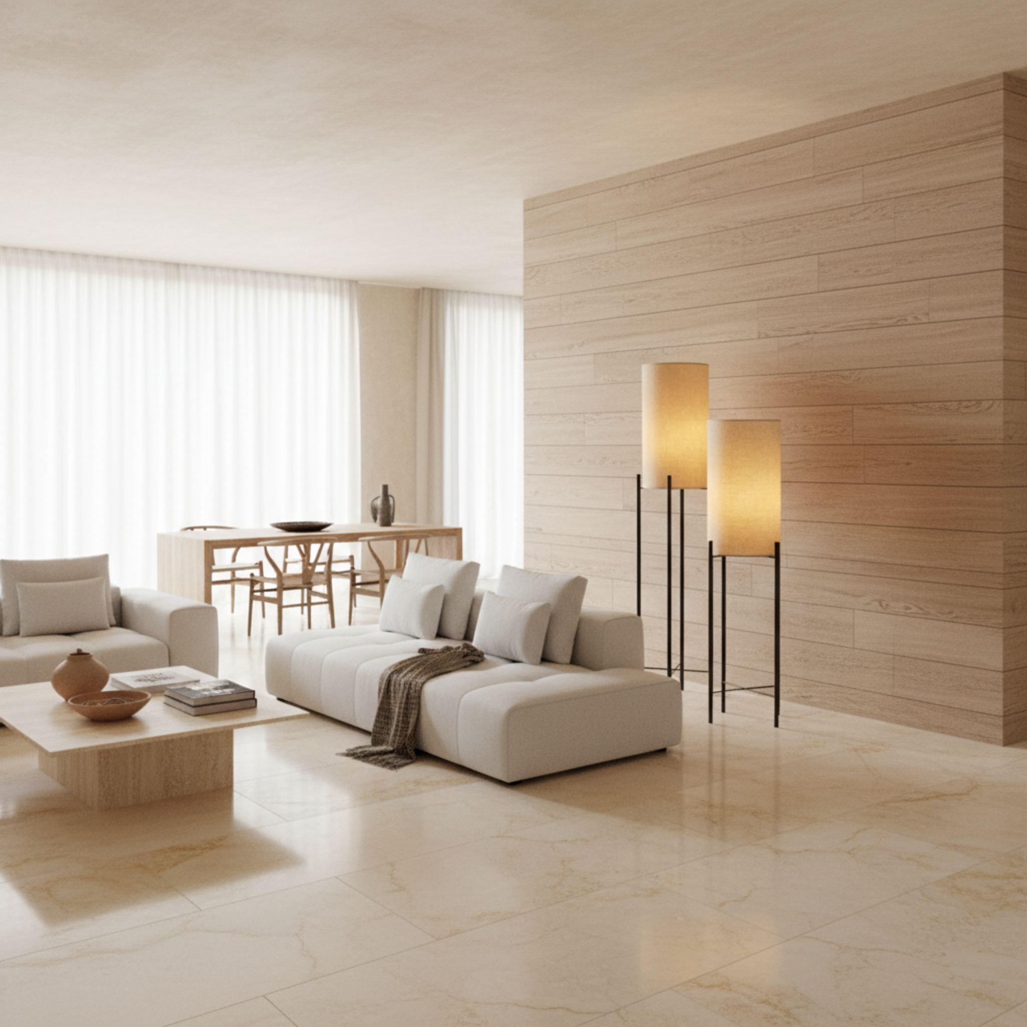 Pack Duo Lampadaires Design Minimalistes – Éclairage Salon Tunisie