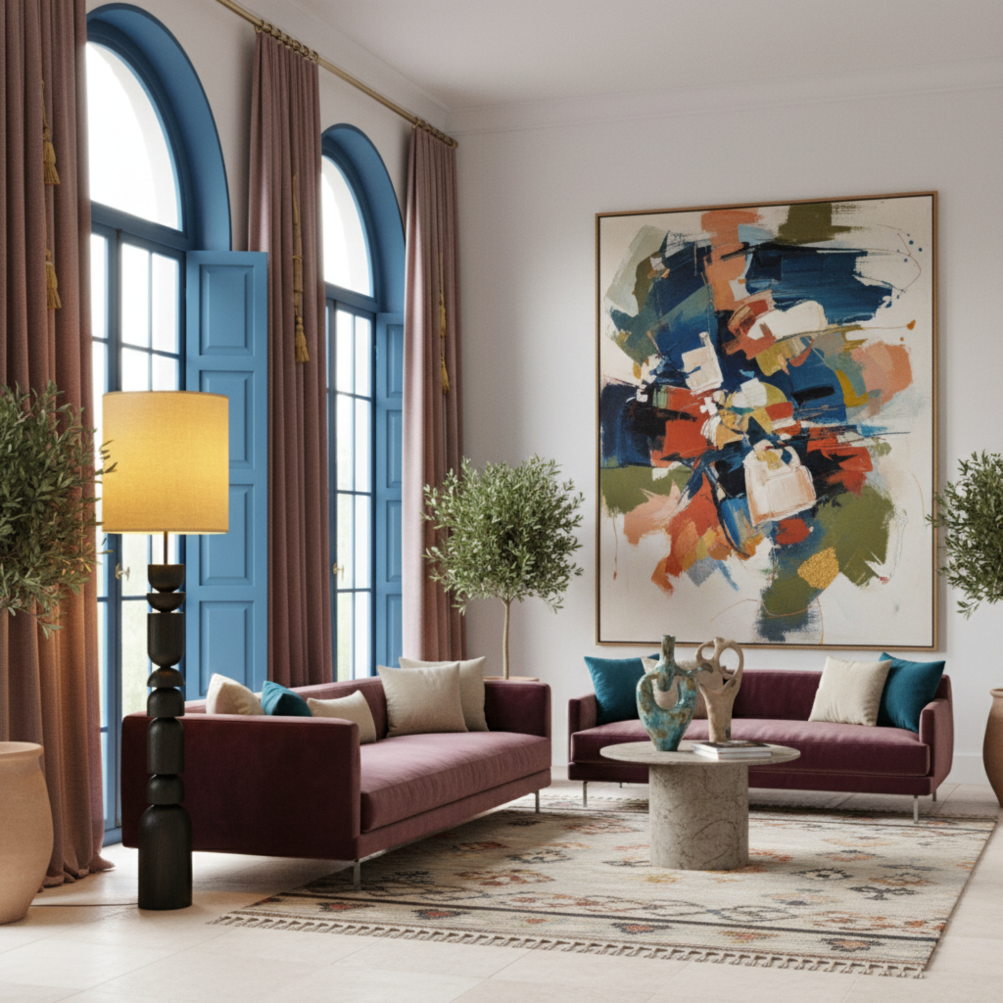 Lampadaire Sculptural Fait Main – Pièce Unique de Luxe Tunisie