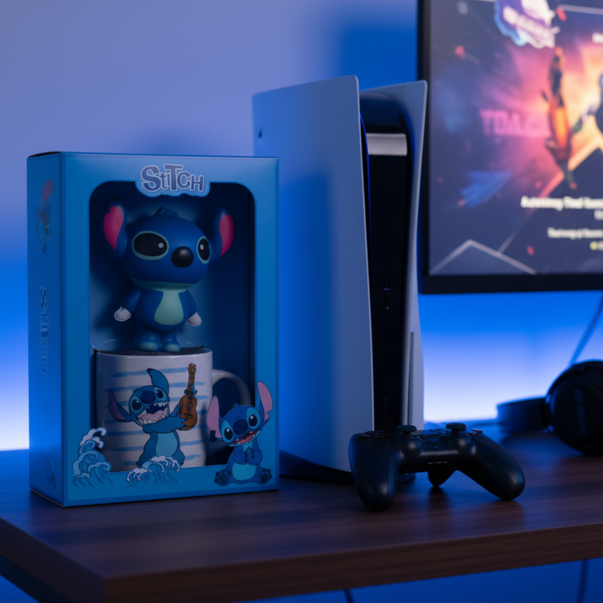 Coffret Cadeau Mug Stitch + Figurine Squishy et Cuillère – Disney