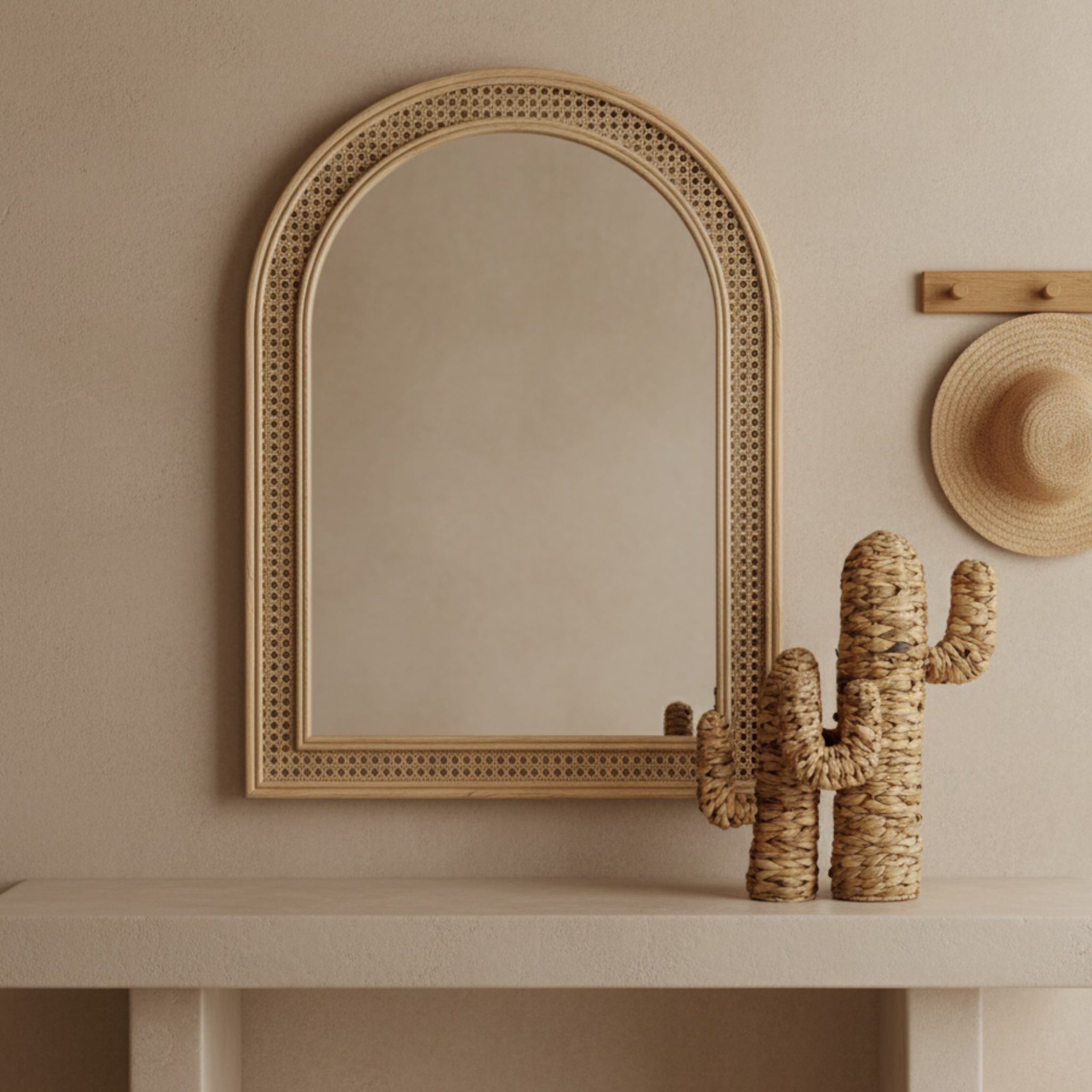 Duo Cactus déco naturel | En fibres tressées | Fiolla Home