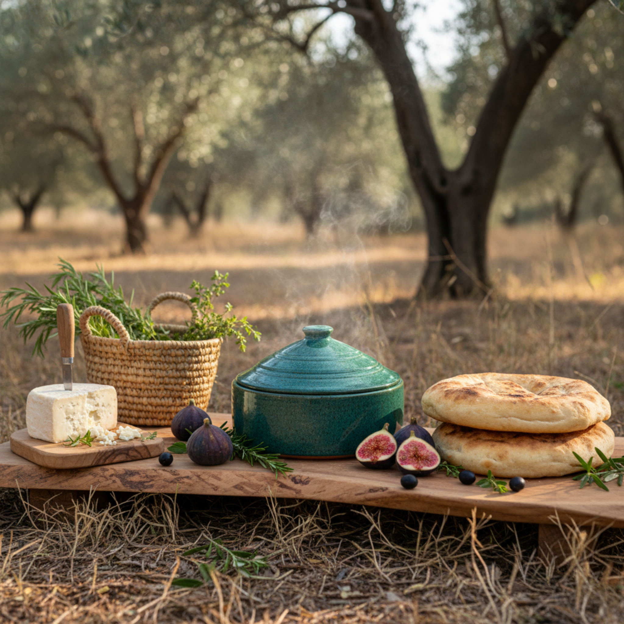 Tajine en céramique avec couvercle – Made in Tunisia