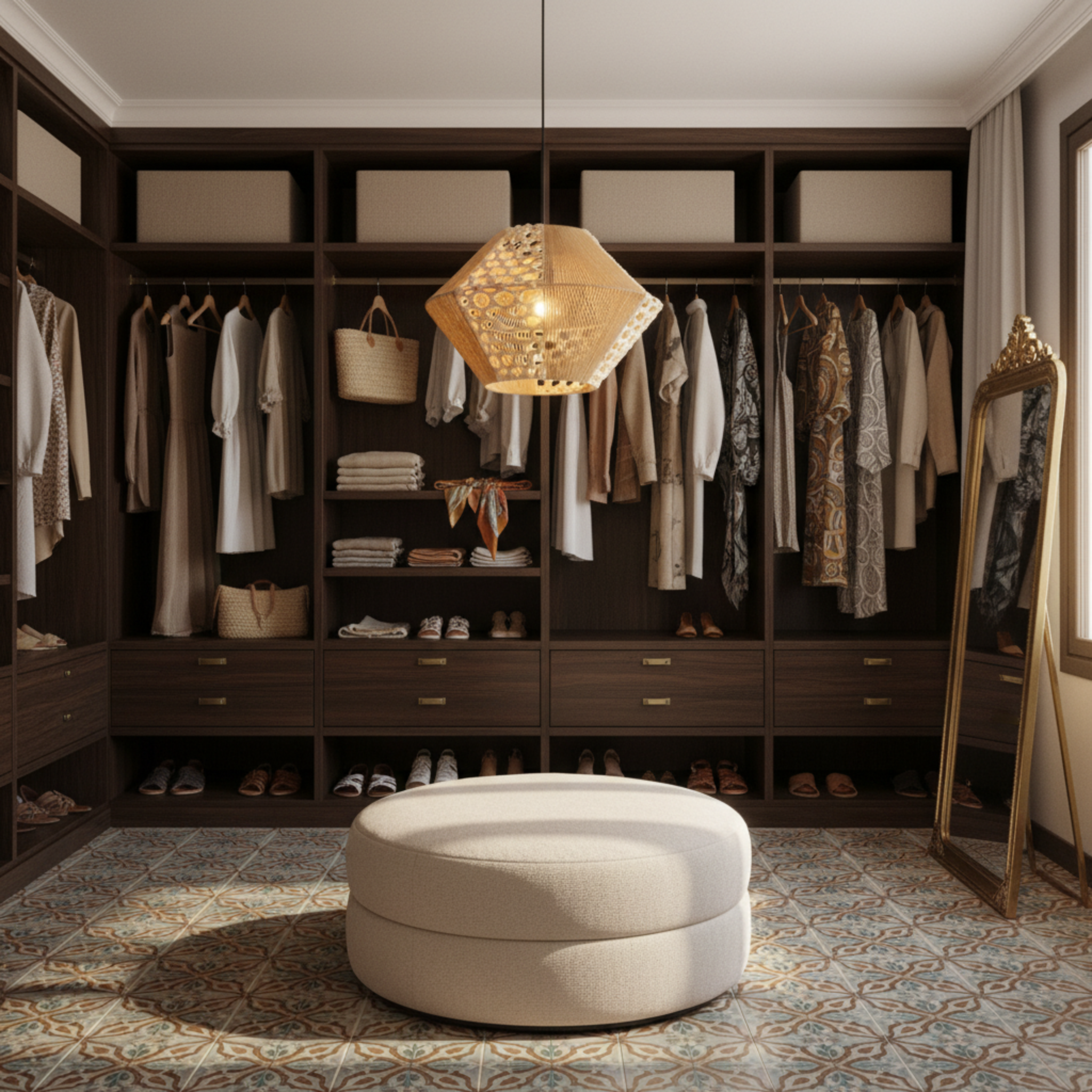 Suspension Jute & Macramé Géométrique | Artisanat Tunisien pour Intérieur Chic