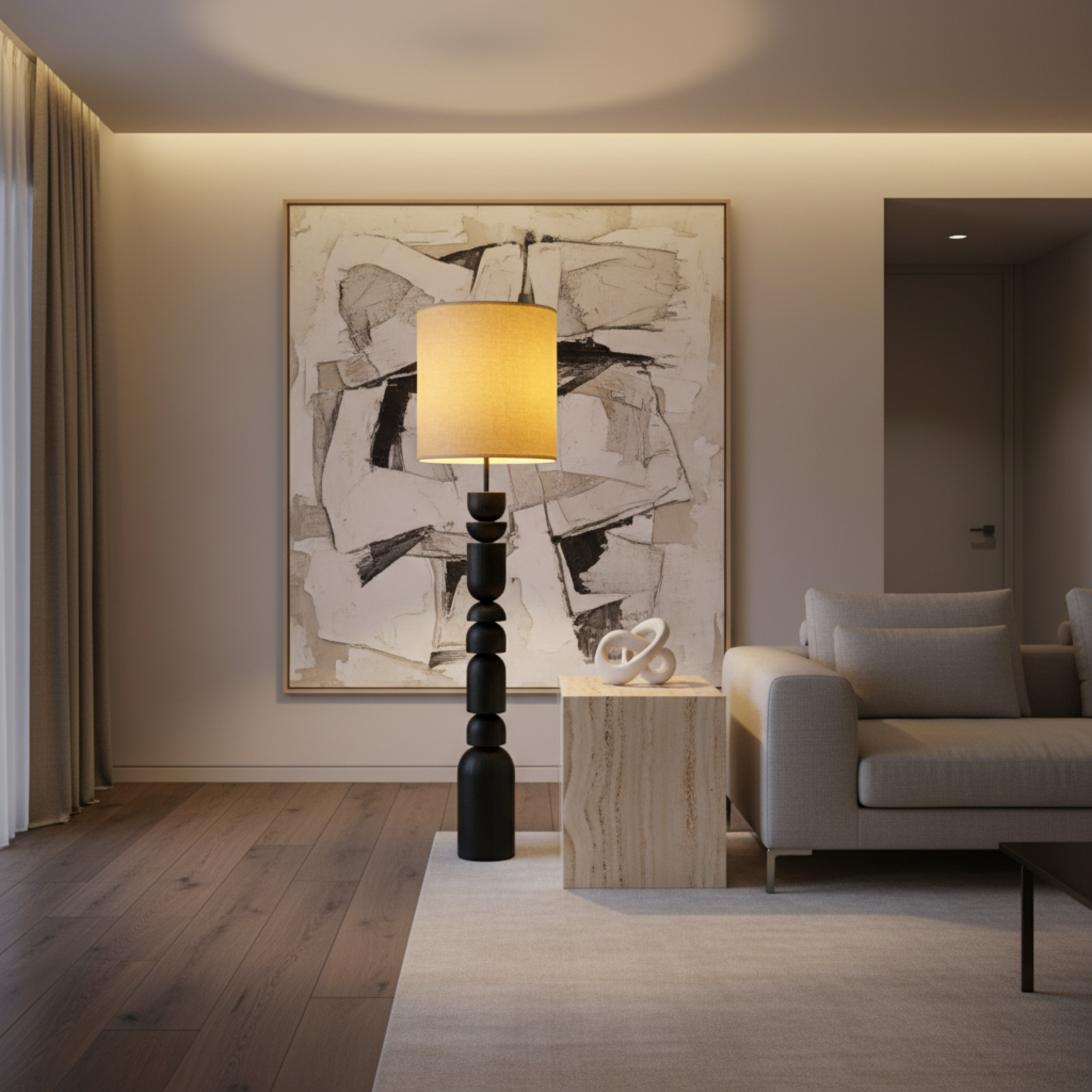 Lampadaire Sculptural Fait Main – Pièce Unique de Luxe Tunisie