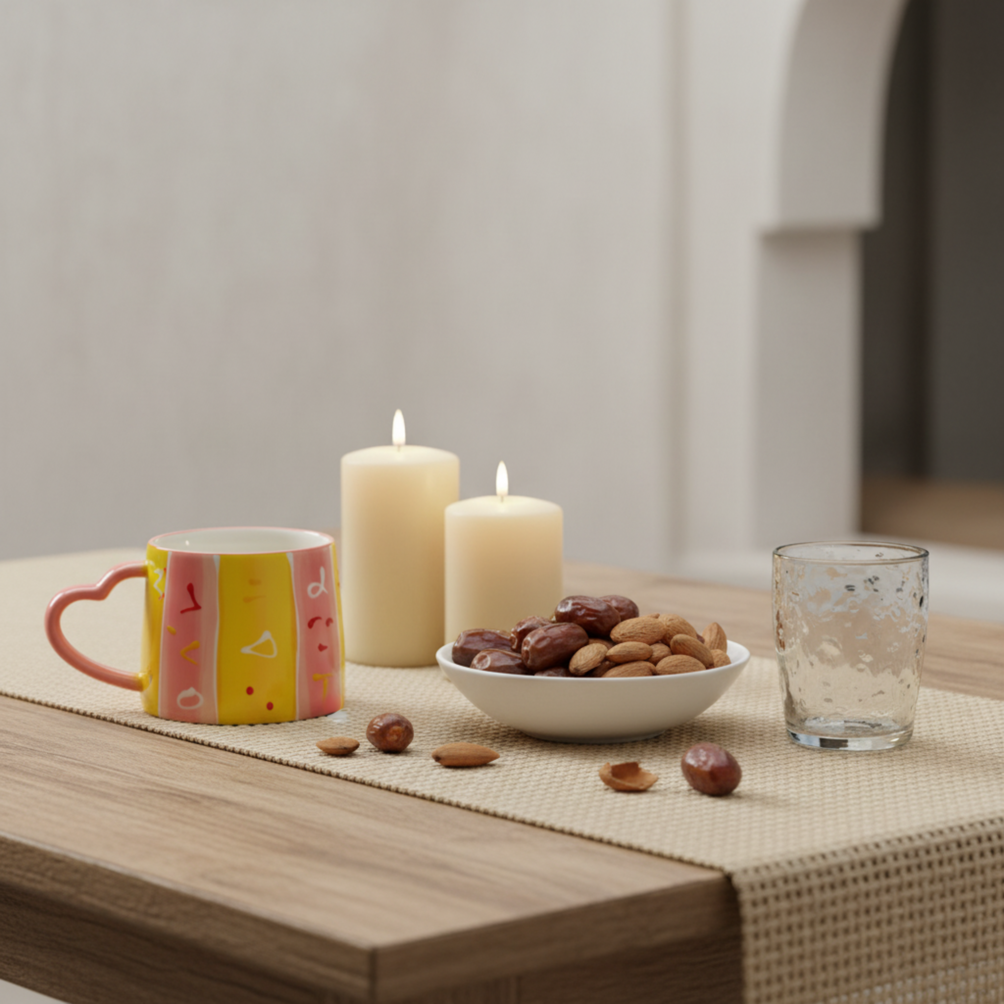 Mug Coloré avec Anse en Forme de Cœur | Tasse Originale en Céramique
