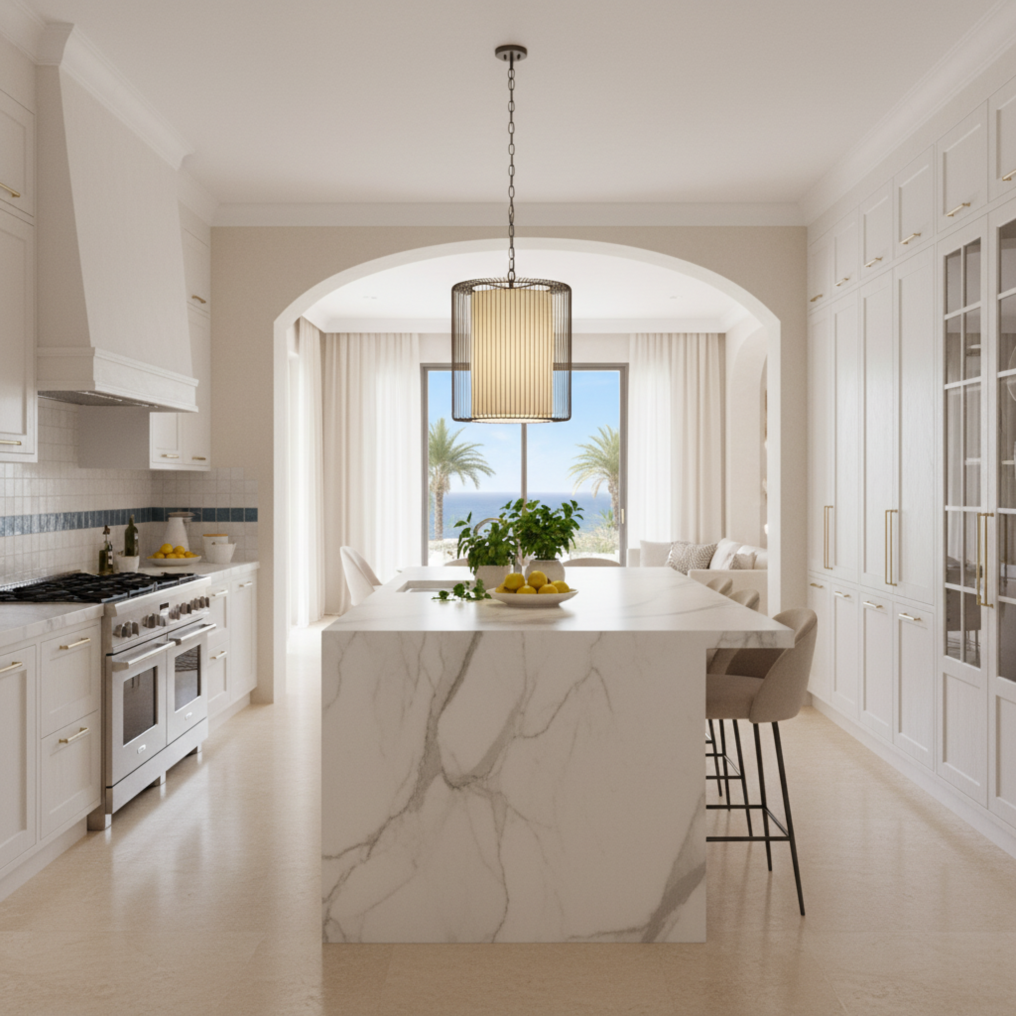 Suspension Cylindrique Côtelée | Design Moderne Minimaliste | Tunisie