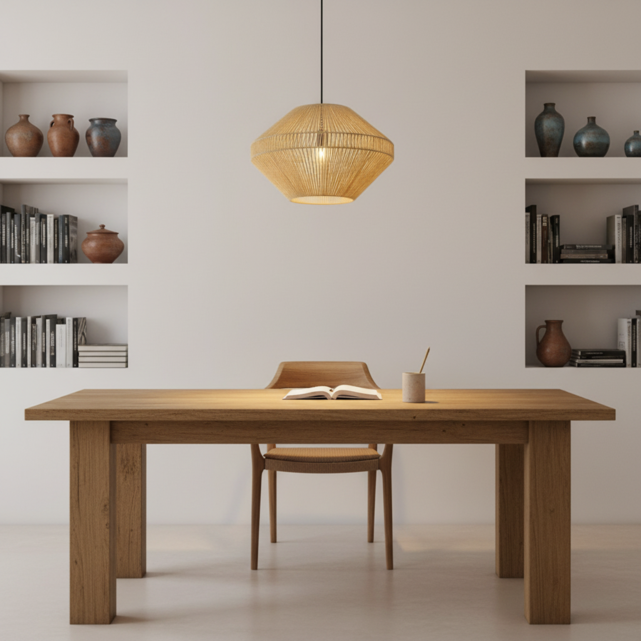 Suspension Jute Géométrique Fait Main - Tunisie