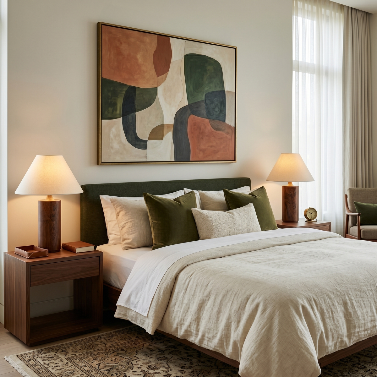 Lampe de Chevet Bois Hêtre & Lin | Fiolla Home Tunisie