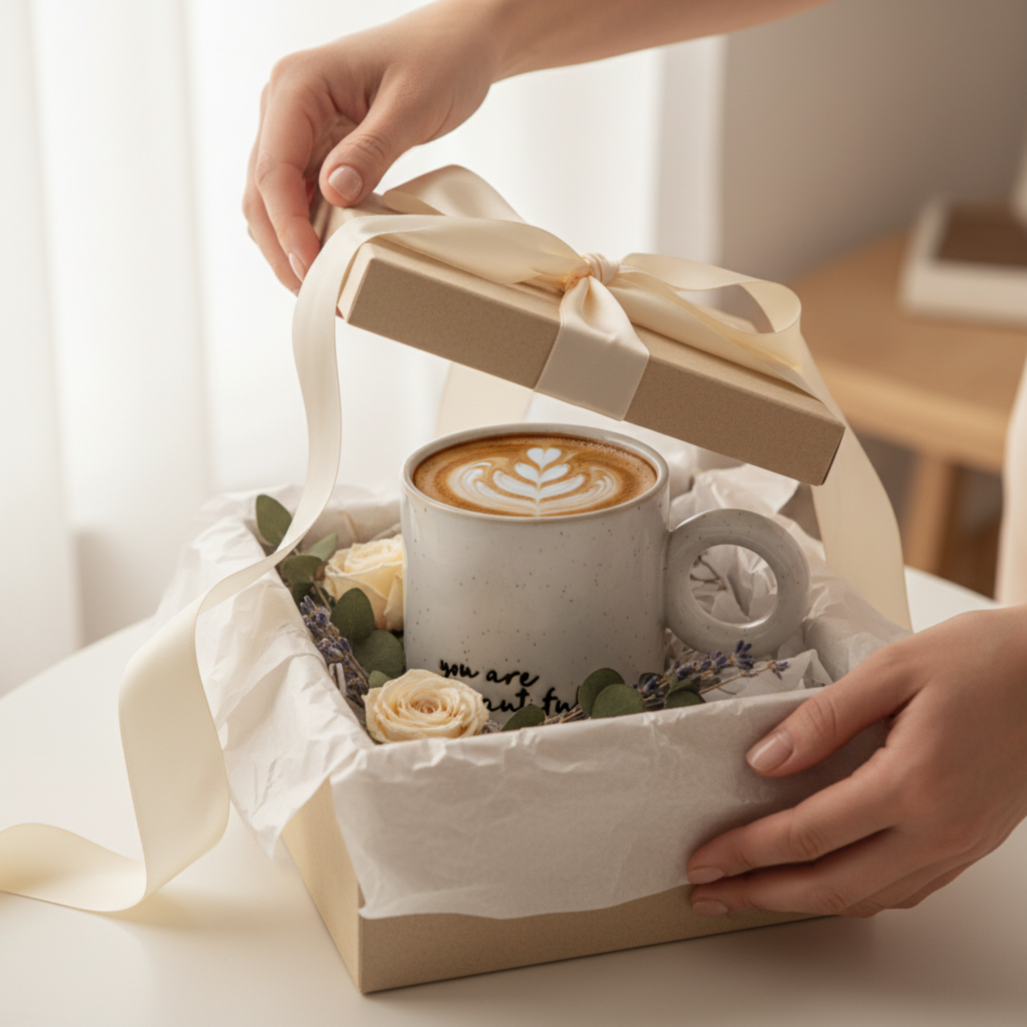 Mug Céramique "You Are Beautiful" – Tasse Design & Tendance