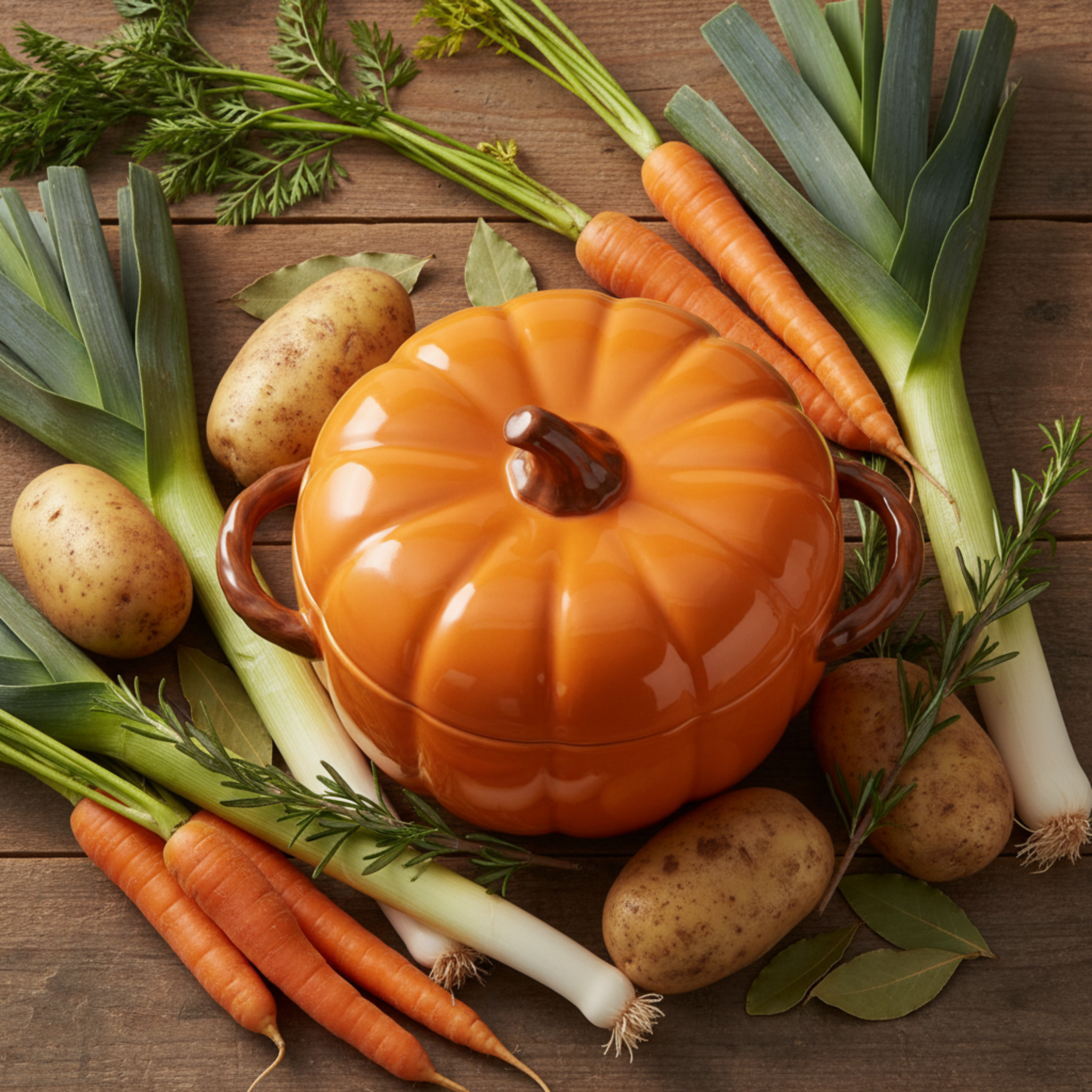 Soupière Citrouille Grand Format – Service de Table Élégant