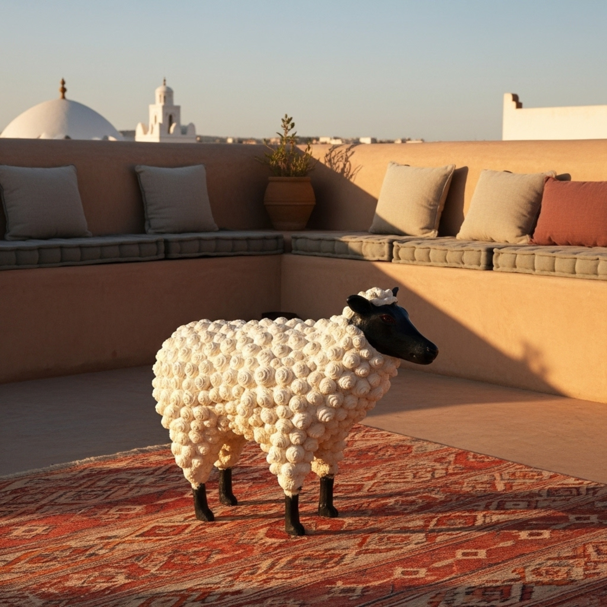 Mouton en Céramique 100% Fait Main – Pièce d’Art XL