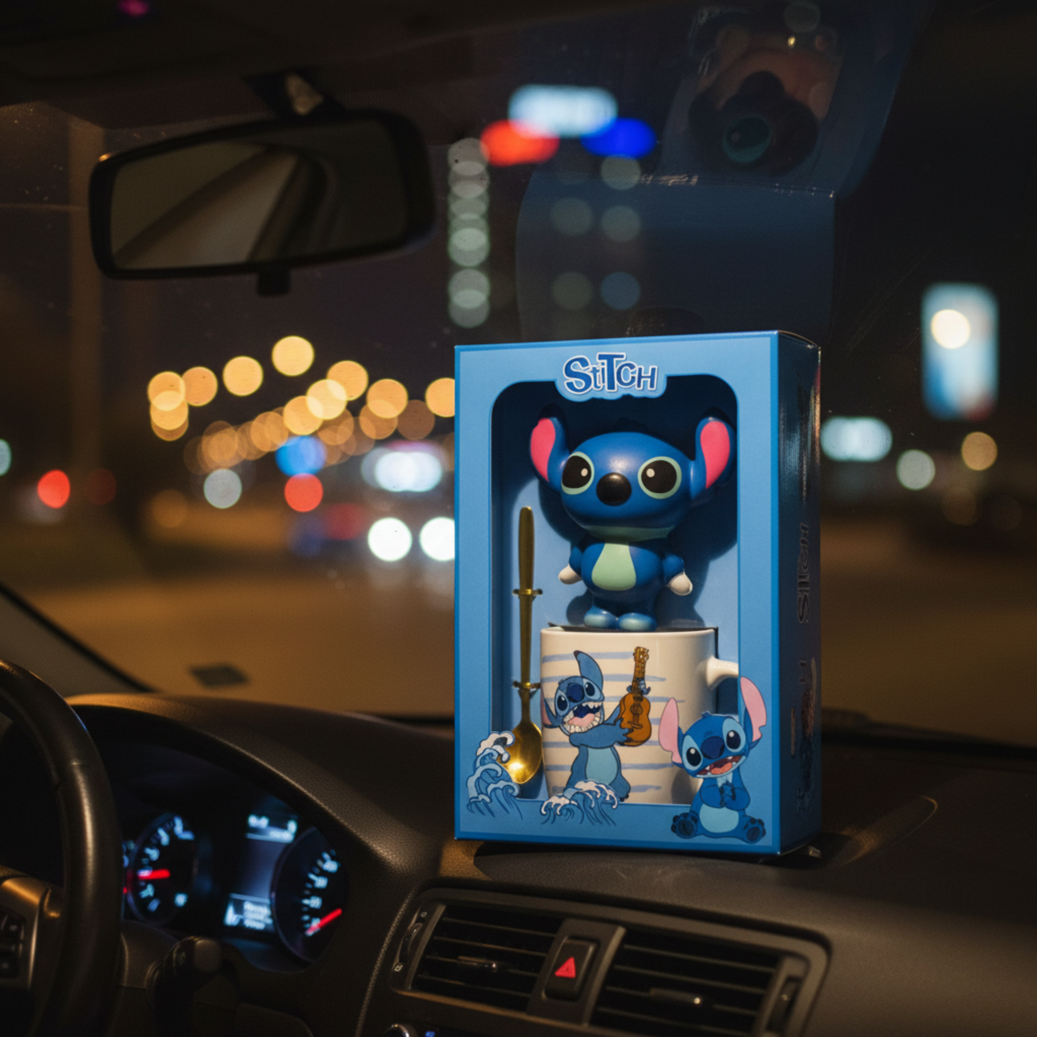 Coffret Cadeau Mug Stitch + Figurine Squishy et Cuillère – Disney