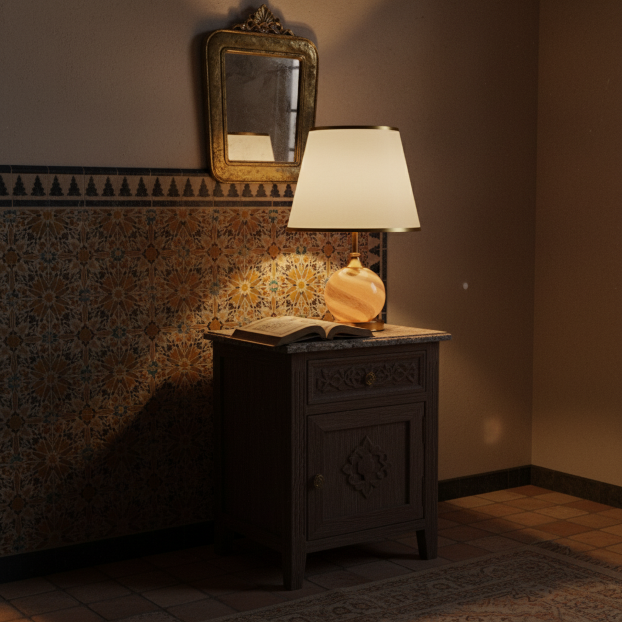 Lampe de Table "Noor" – Veilleuse Ambiance Méditerranéenne