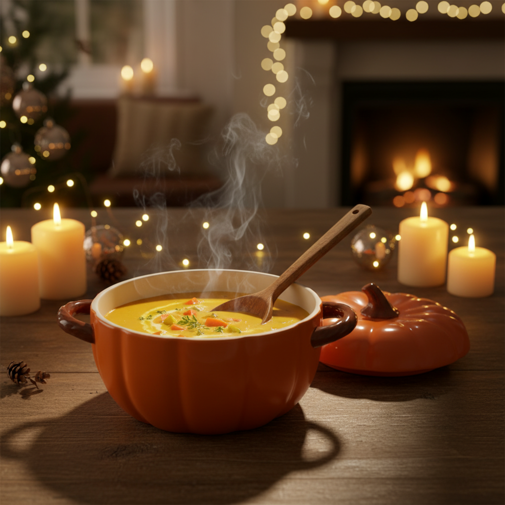 Soupière Citrouille Grand Format – Service de Table Élégant