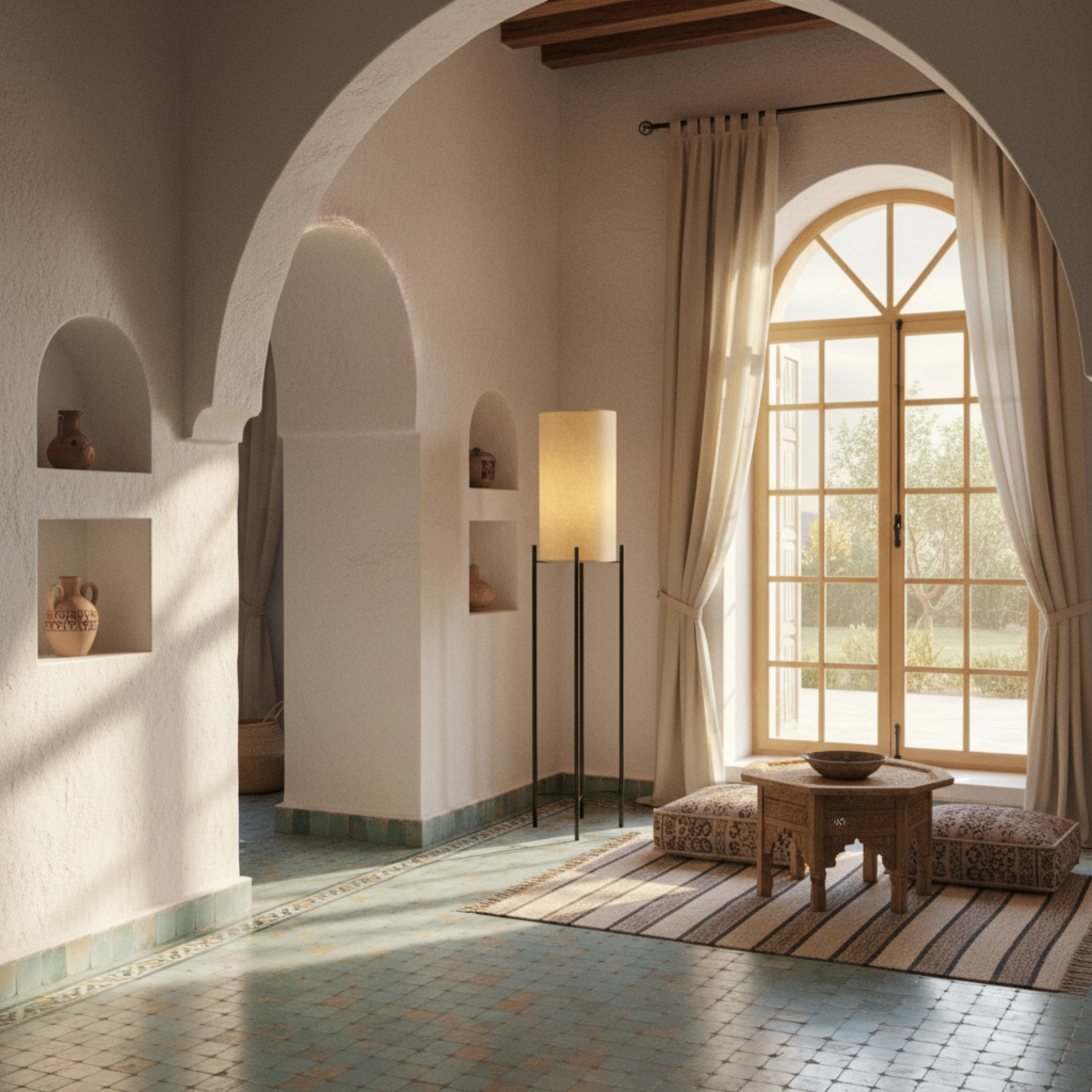 Lampadaire Design Moderne sur Pied – Éclairage Salon Tunisie