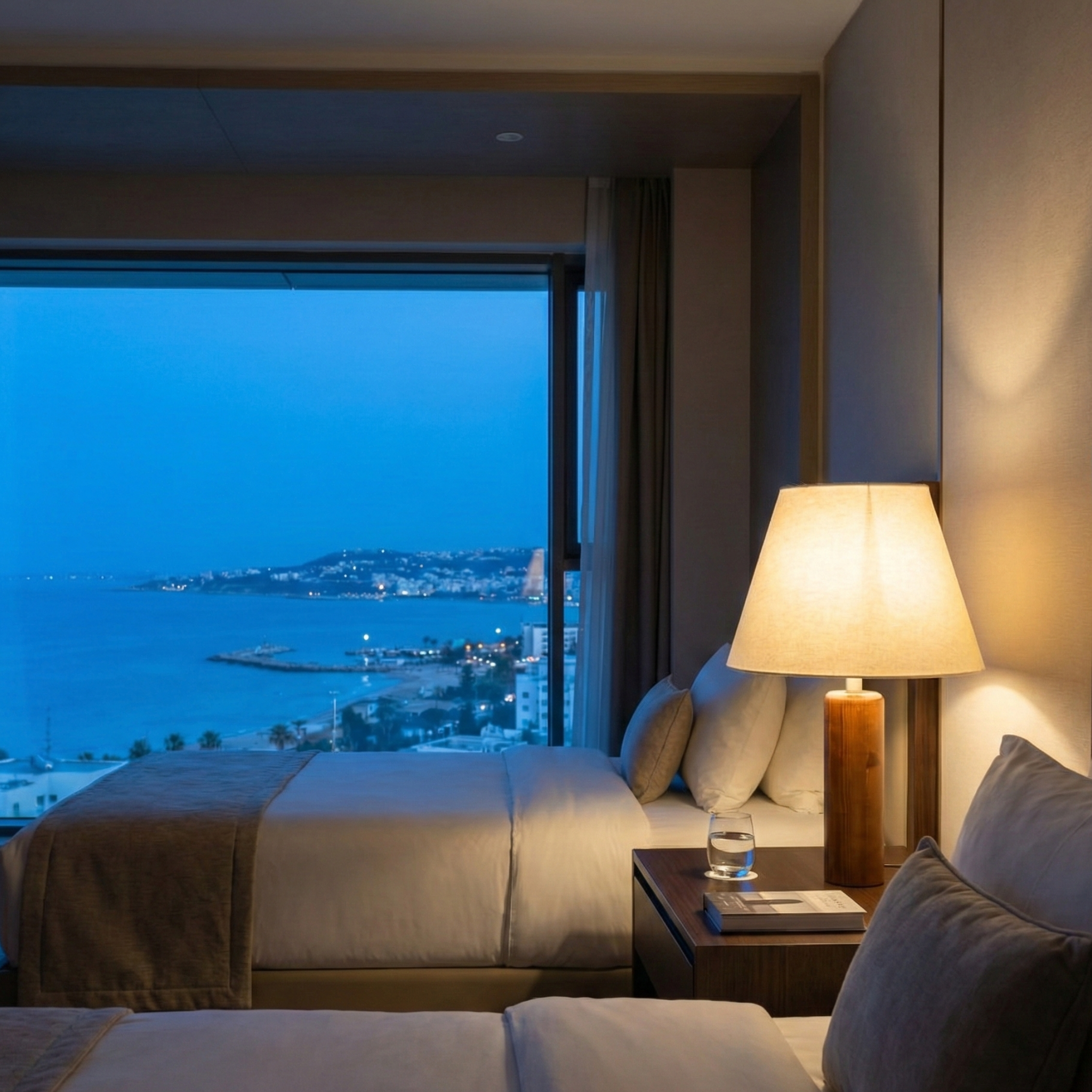 Lampe à Poser Artisanale en Bois Noble – Design Naturel & Épuré Tunisie