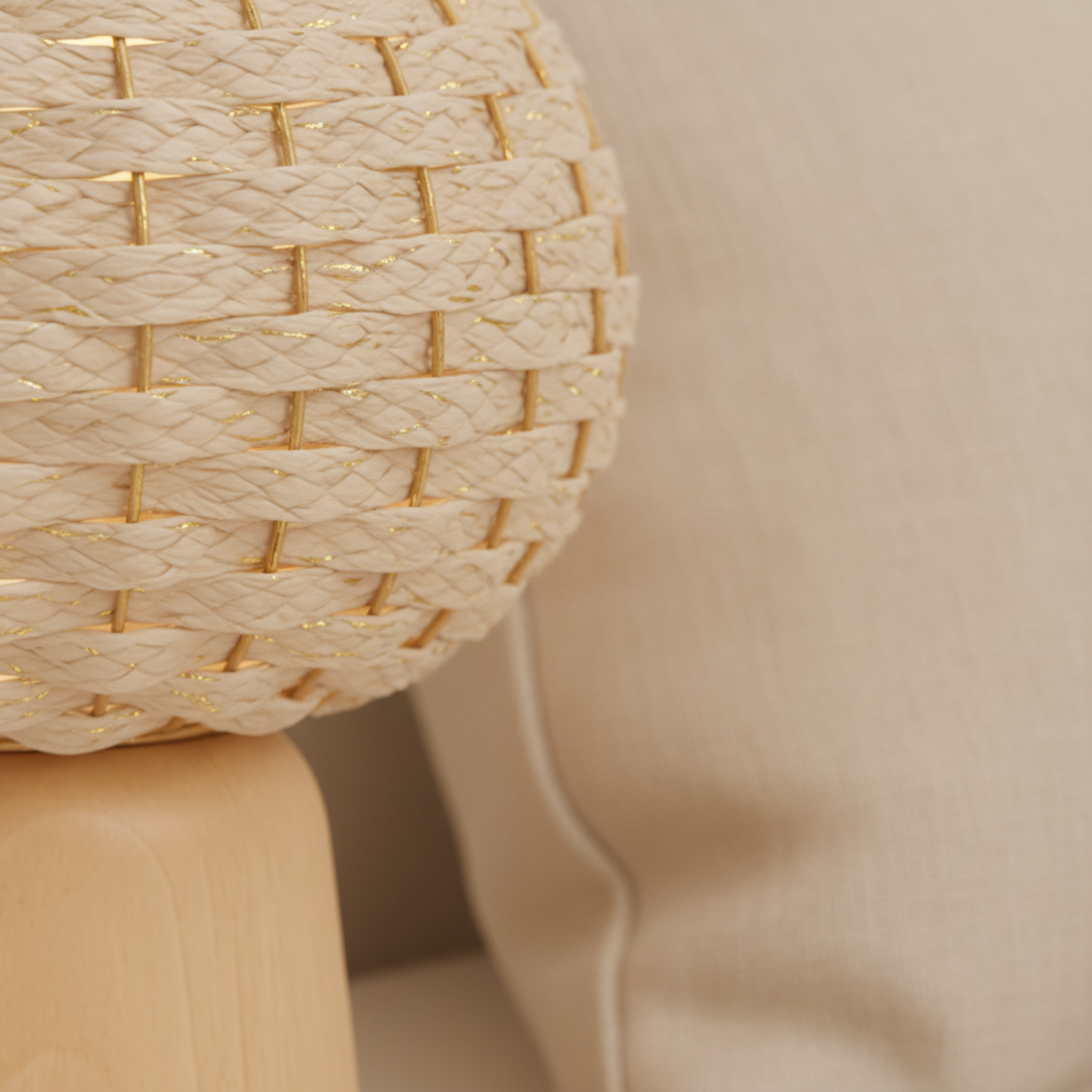 Veilleuse Nour El Leyl – Lampe de chevet bois handmade Tunisie