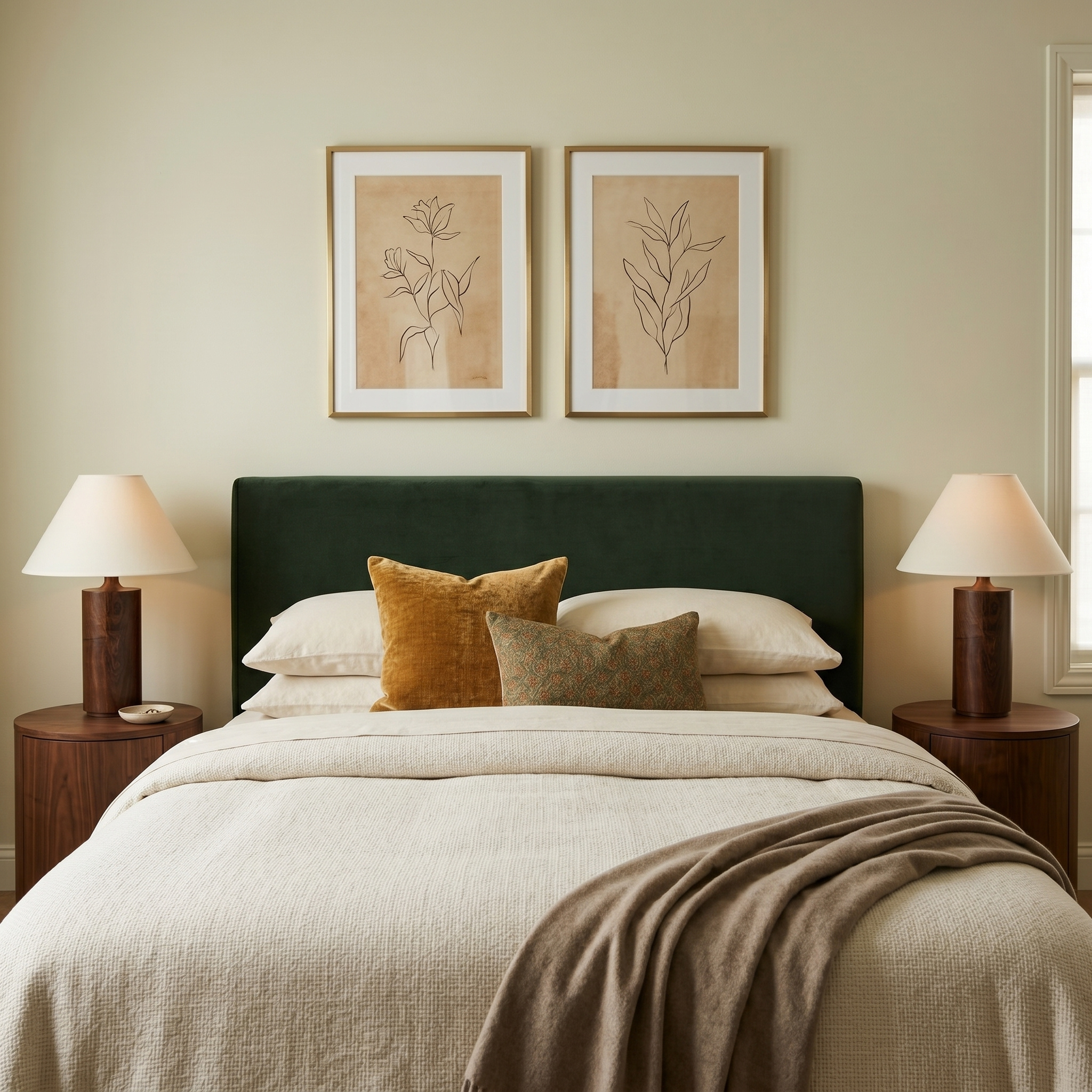 Lampe de Chevet Bois Hêtre & Lin | Fiolla Home Tunisie