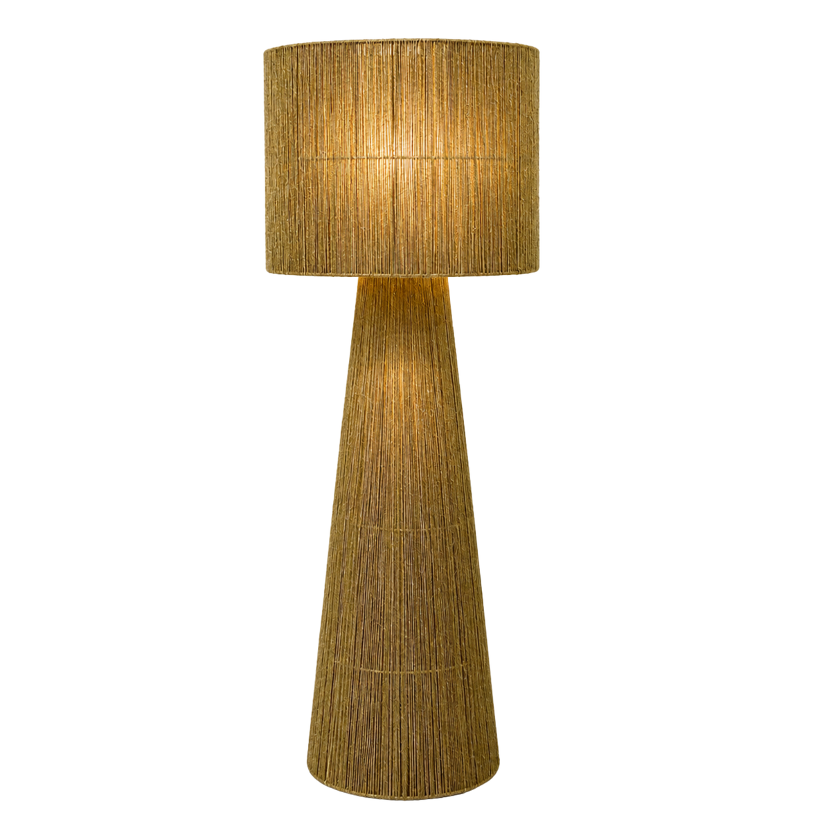 Lampadaire en Fibres de Jute | Handmade en Tunisie | Fiolla Home