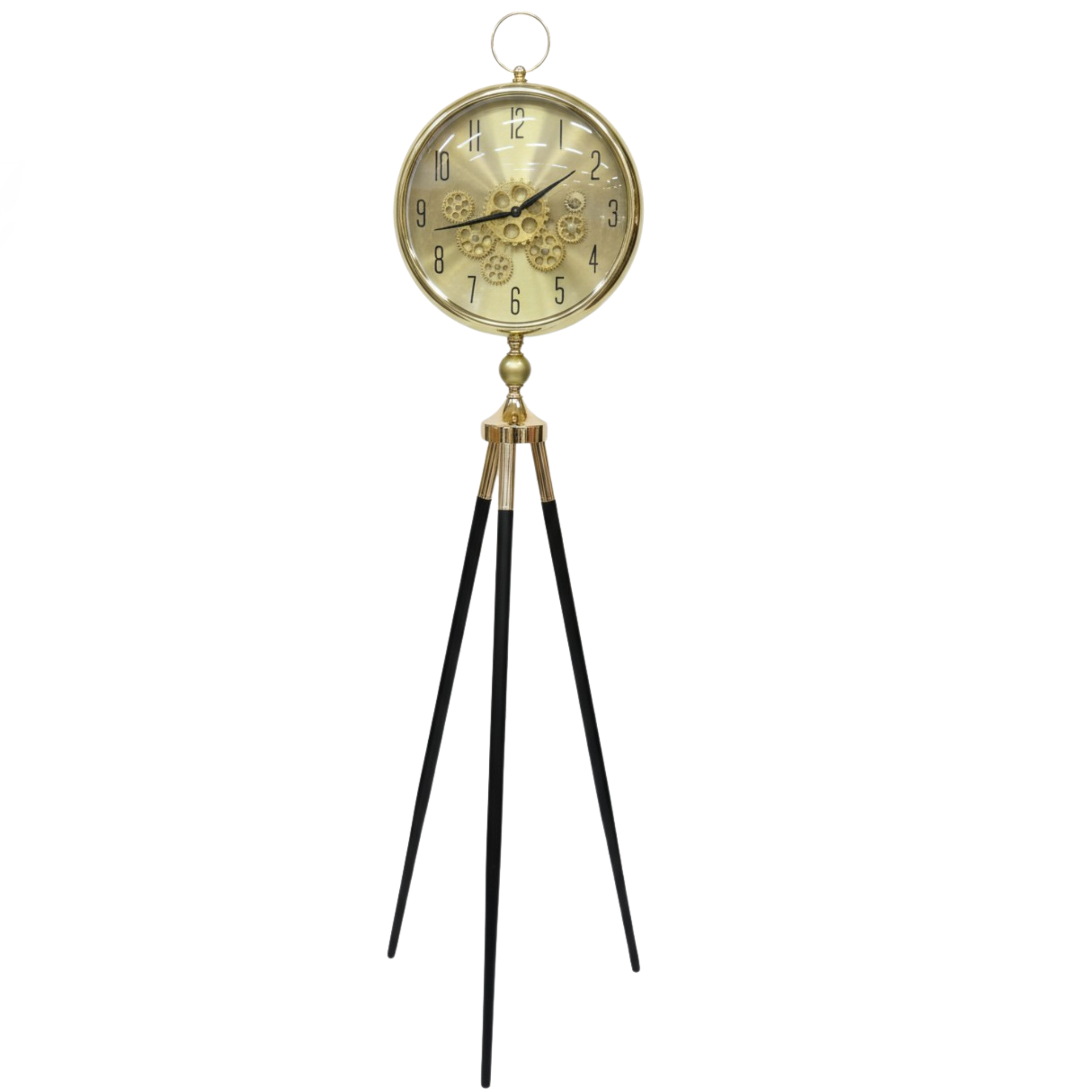 Horloge décorative sur pied dorée | Style vintage Tunisie | Fiolla Home