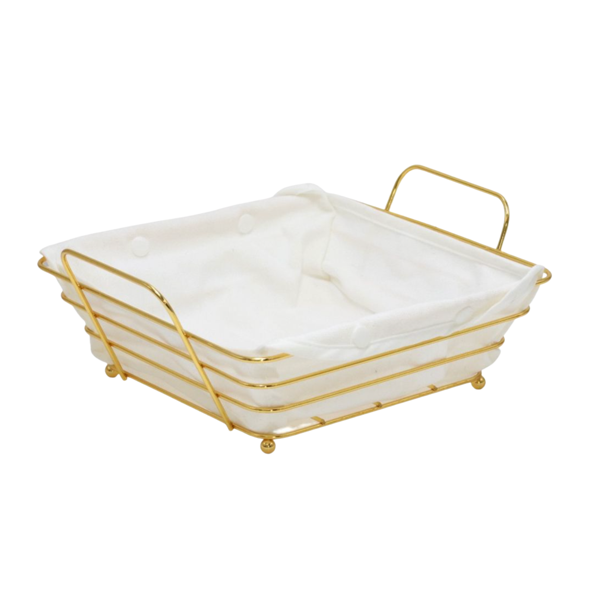 Corbeille à Pain Carré avec Housse en Coton | Fiolla Home