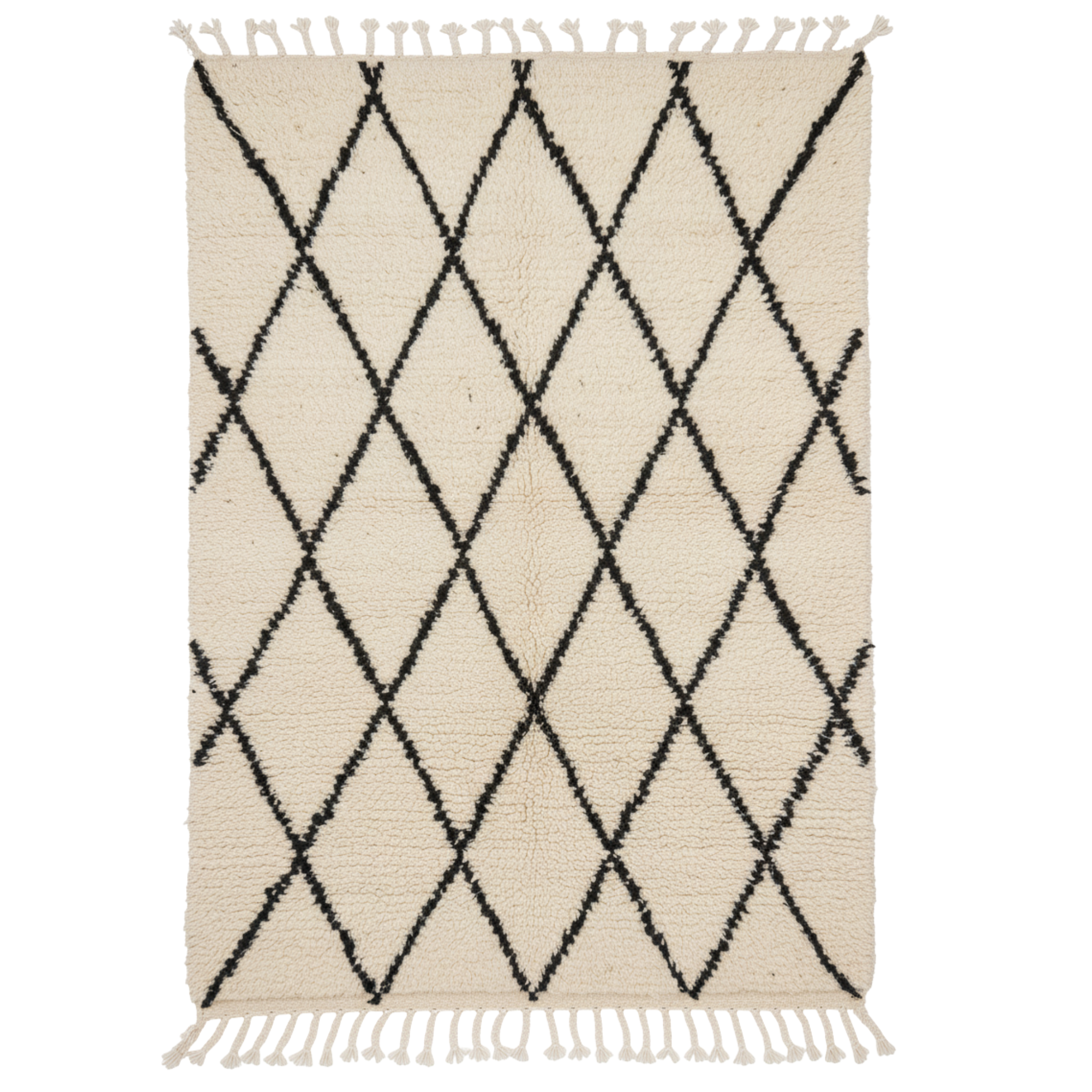 Tapis Berbère Laine Tissé Main Tunisie | Motif losanges | Fiolla Home
