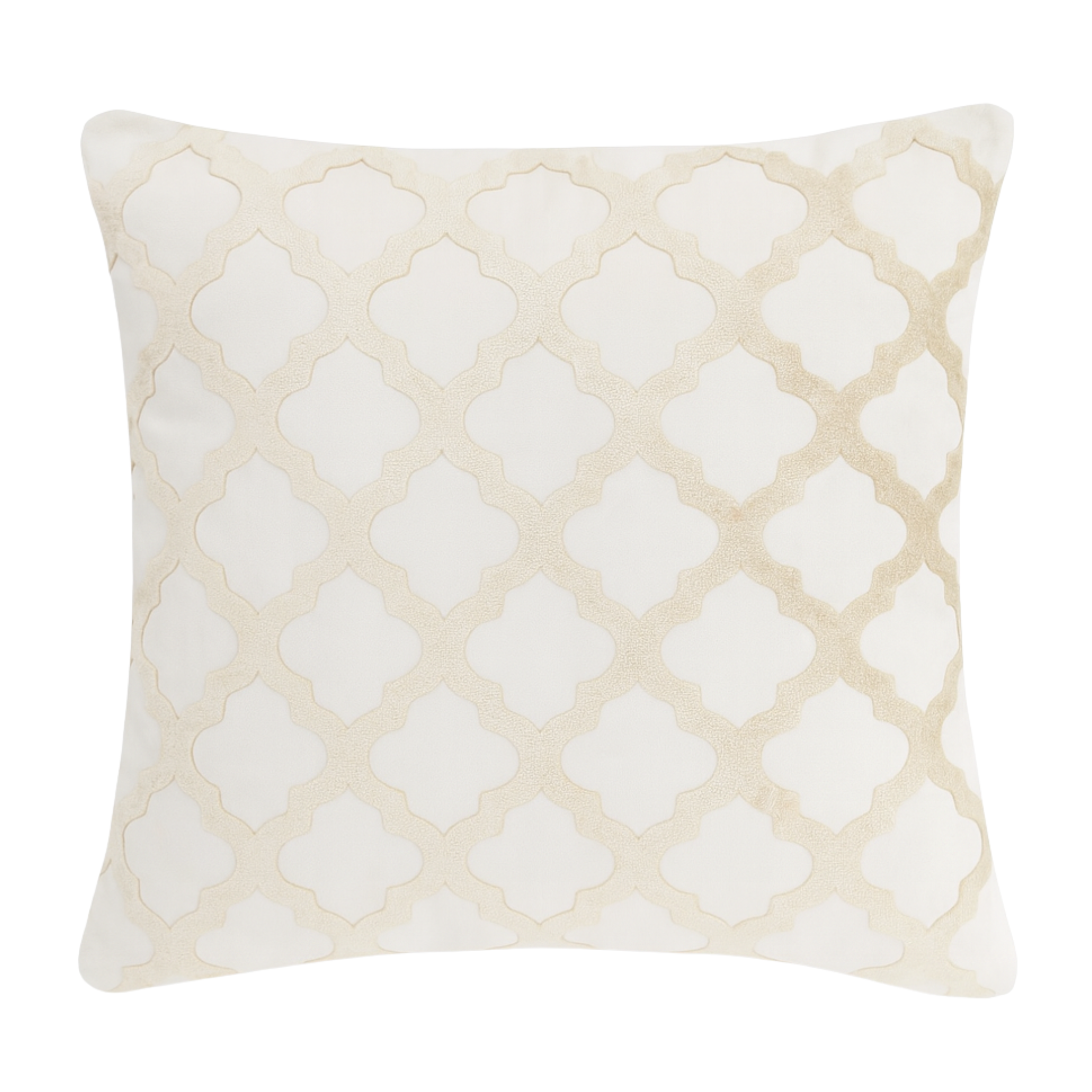 Coussin Treillis Beige Tunisie – Motif Arabesque | Fiolla Home