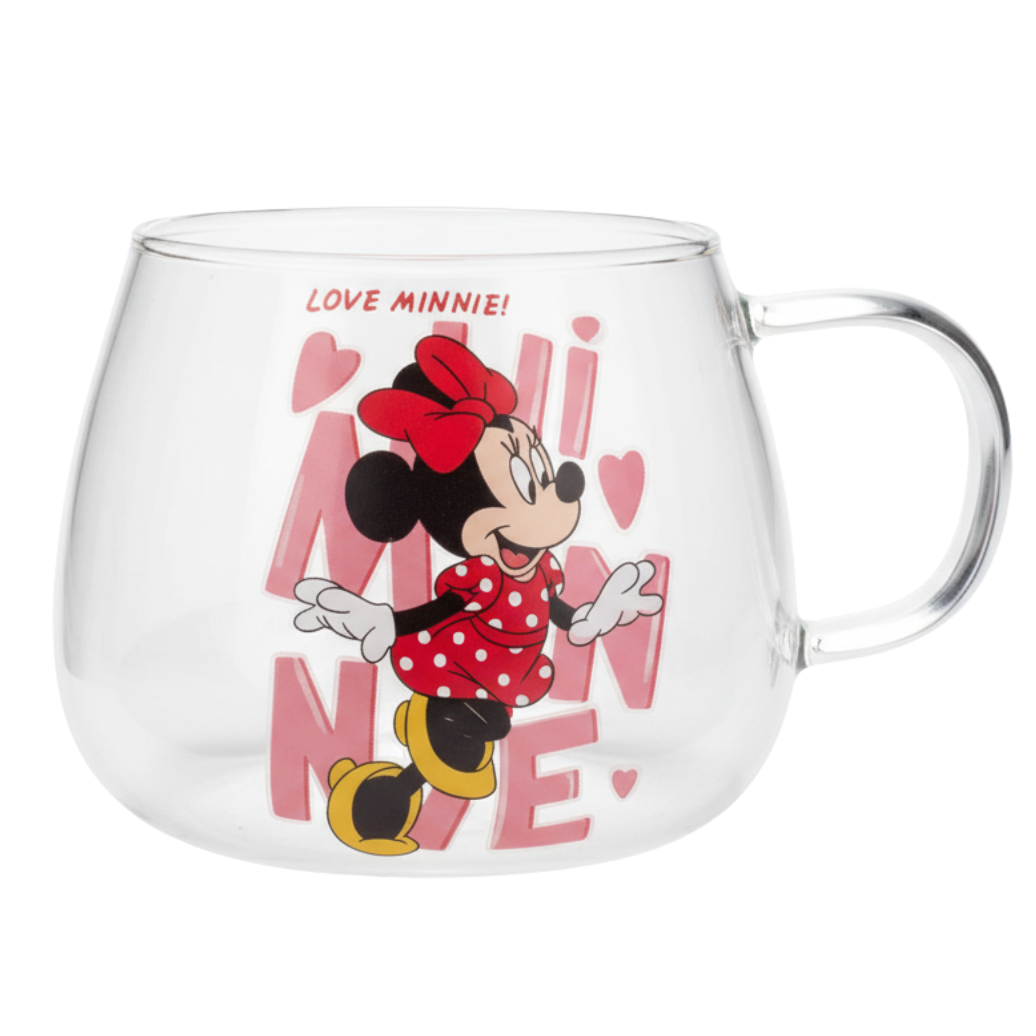 Tasse en verre décorée Minnie – Mug fun et adorable pour enfants & fans