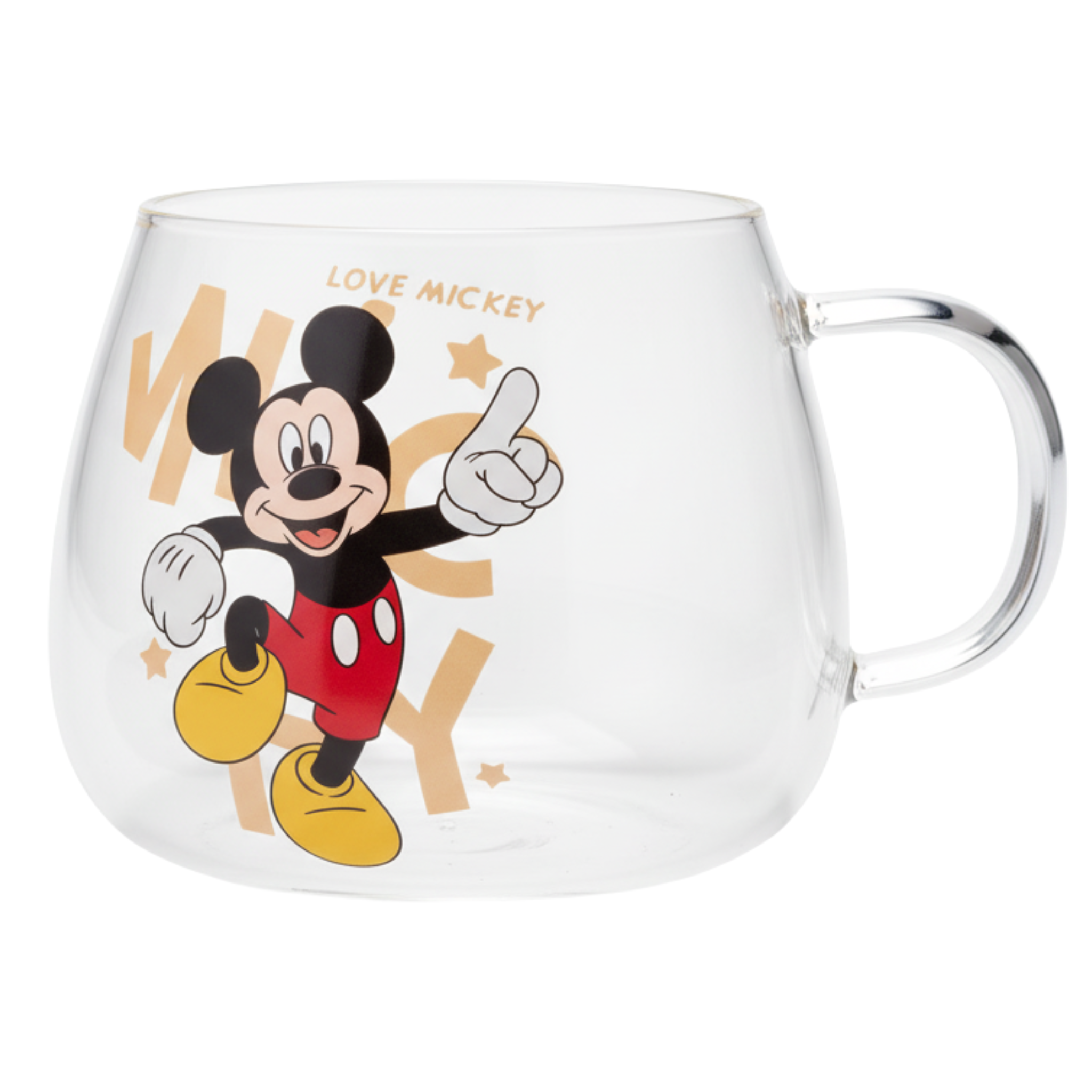 Tasse en verre décorée Mickey – Mug fun et ludique pour enfants & fans