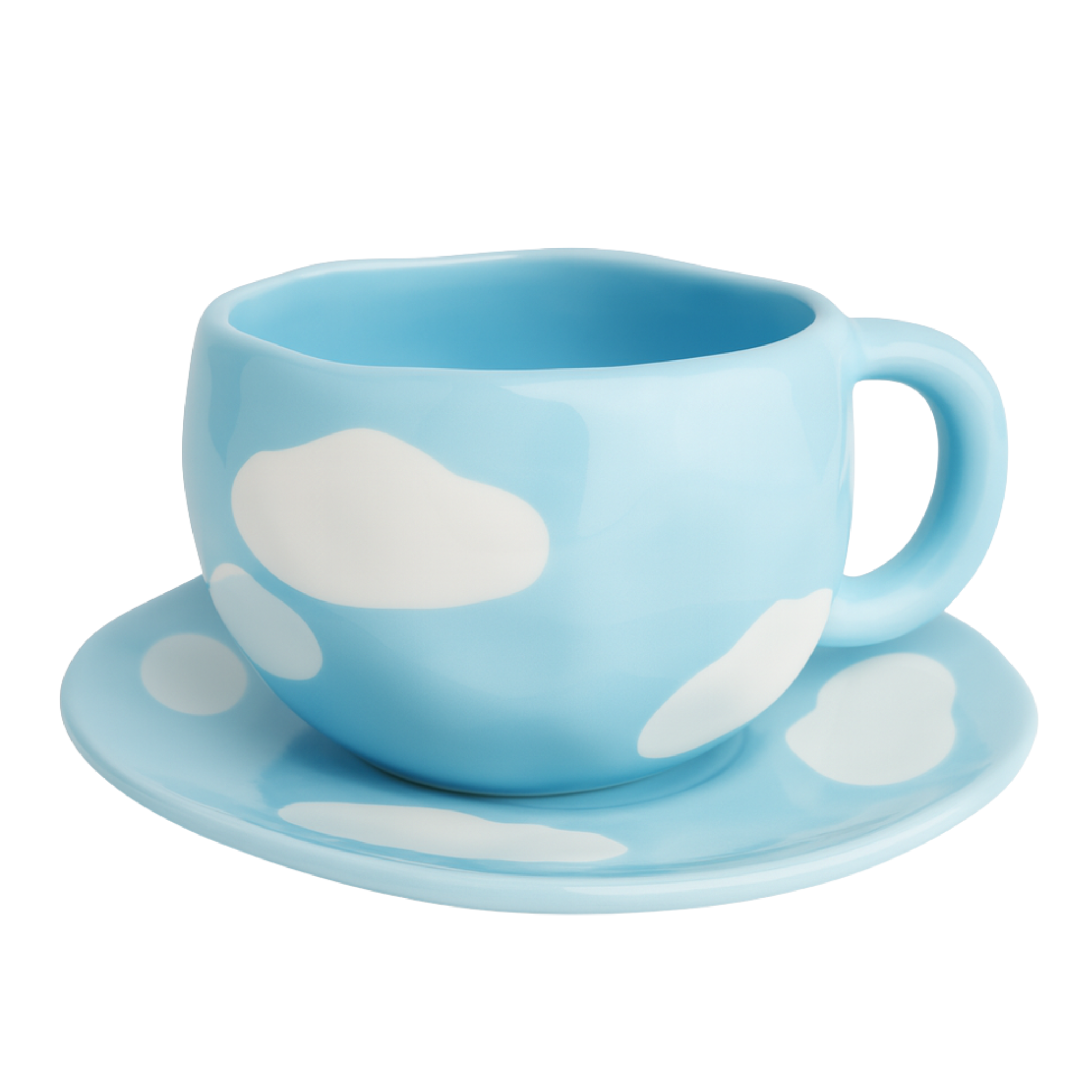 Tasse Ciel et Nuages – Céramique Bleue Apaisante Fiolla Home