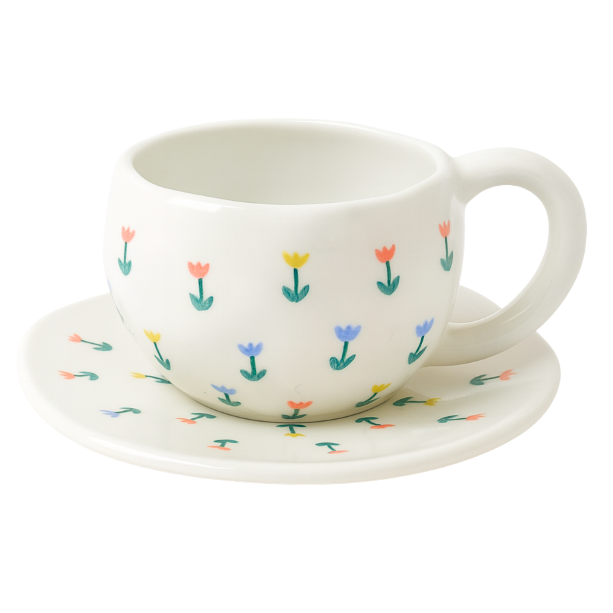 Tasse en Céramique Fleurie – Élégance Printanière Fiolla Home