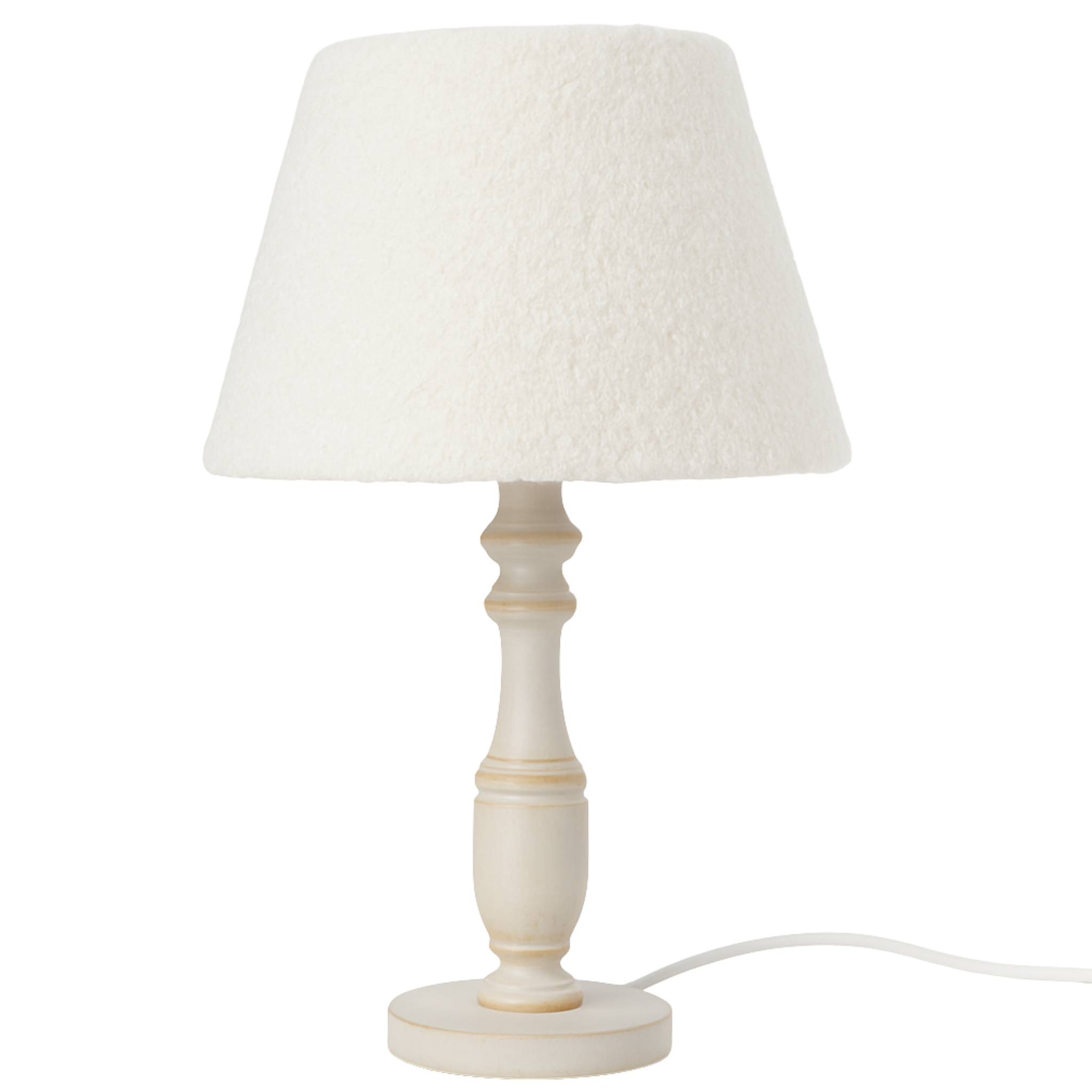 Lampe de Table Bouclette Blanche