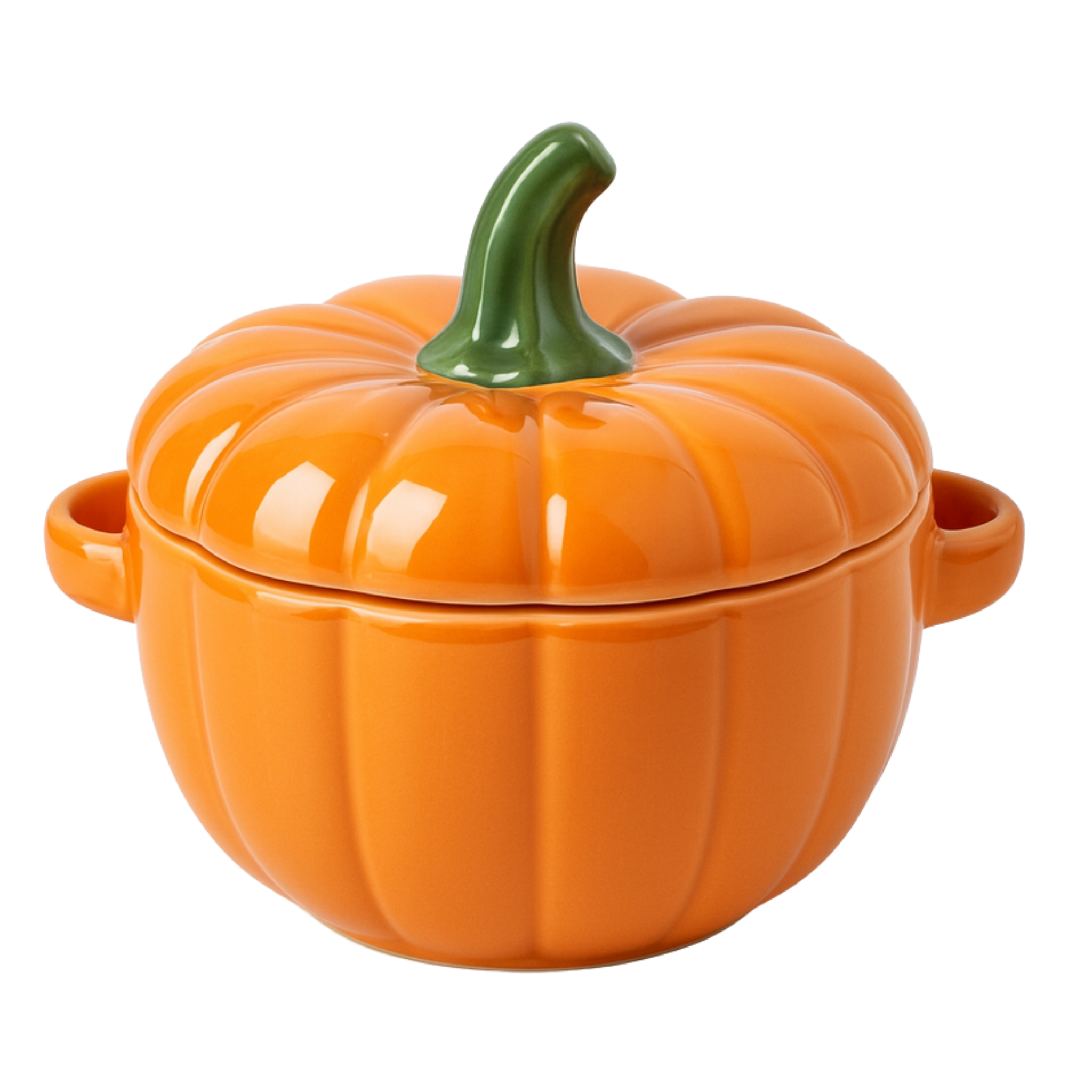 Cocotte Citrouille en Céramique avec Couvercle – Four à Table