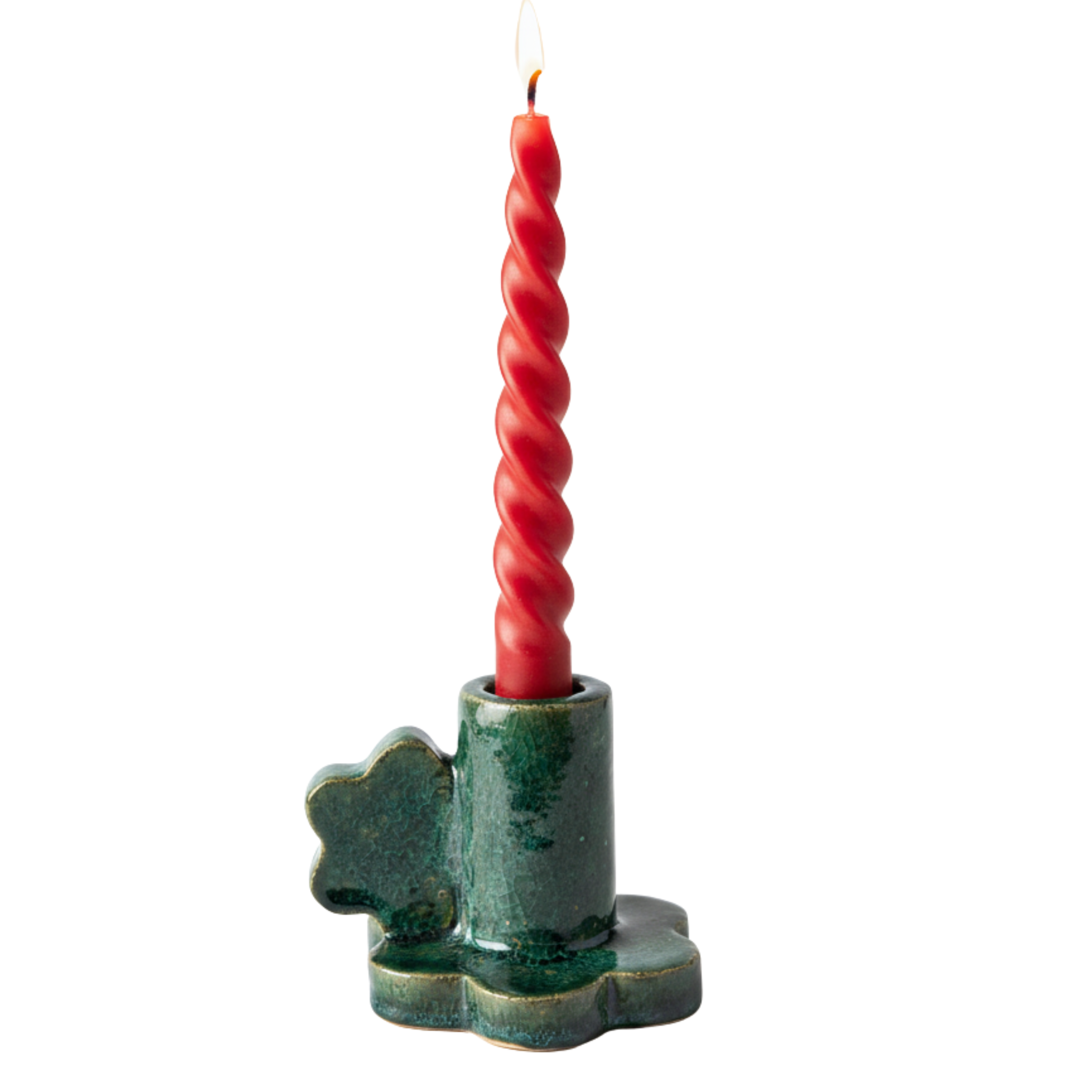 Bougeoir Cactus en Céramique – Déco Tunisienne