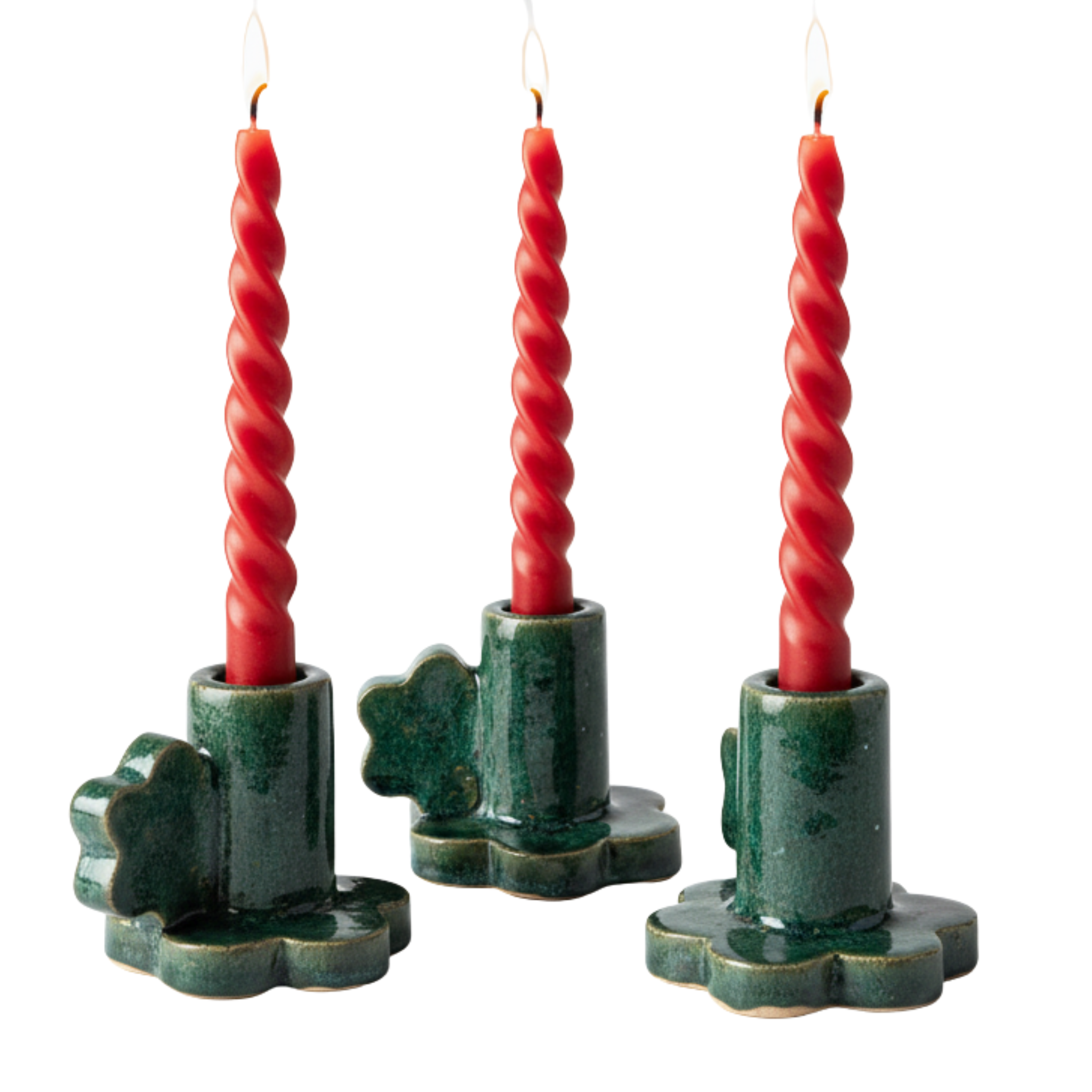 Bougeoir Cactus en Céramique – Déco Tunisienne