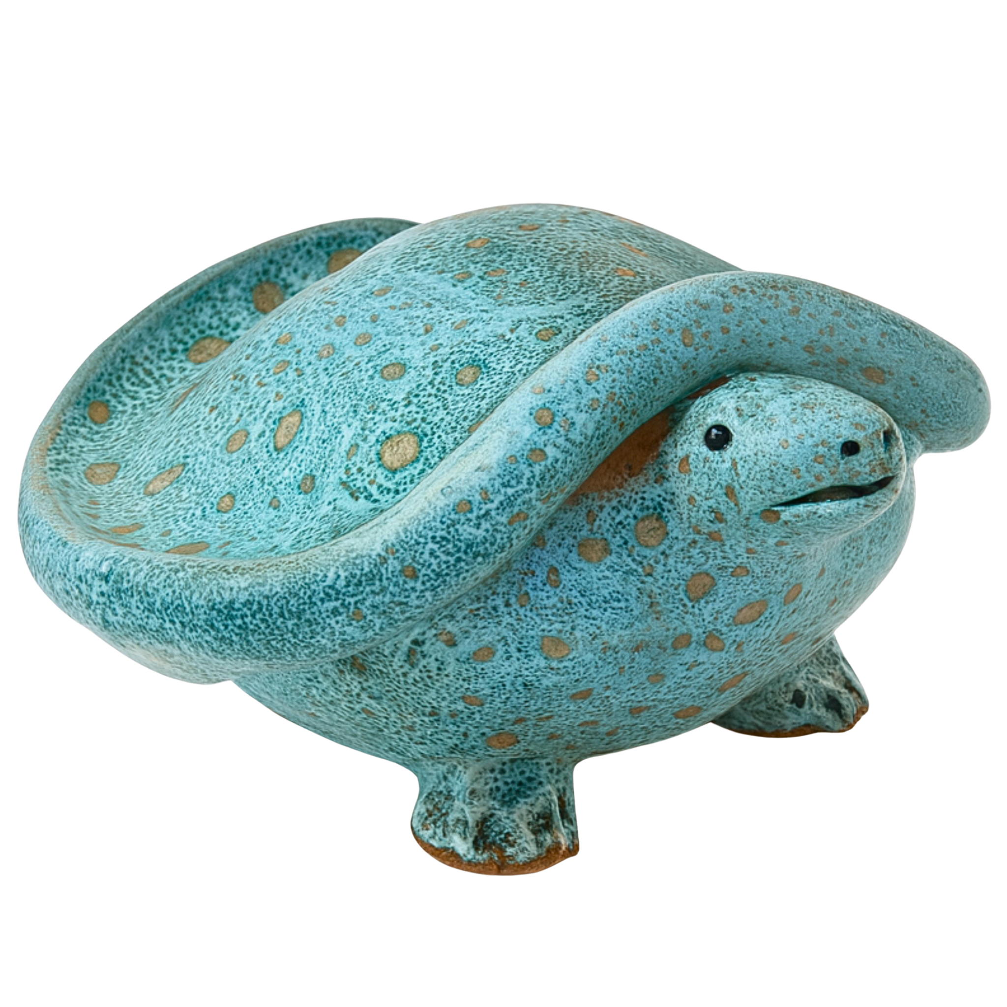 Figurine tortue en céramique – Fait main, style tunisien