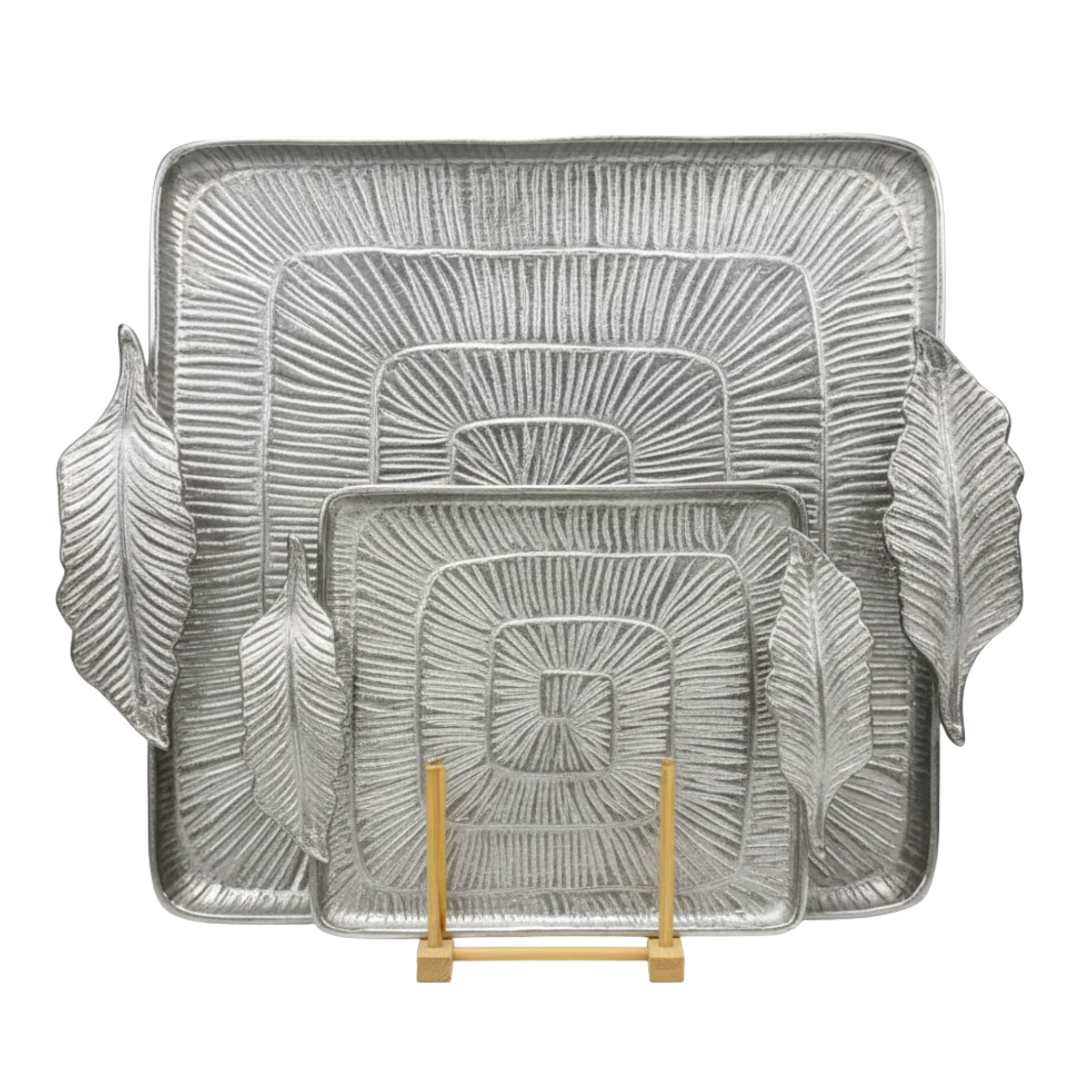 Série de 2 plateaux cuivre indien