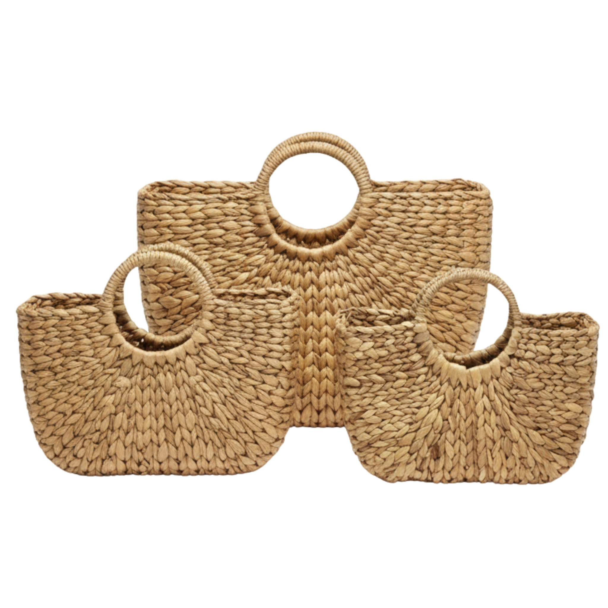 Trio de Paniers Tressés – Série de 3, Déco & Rangement