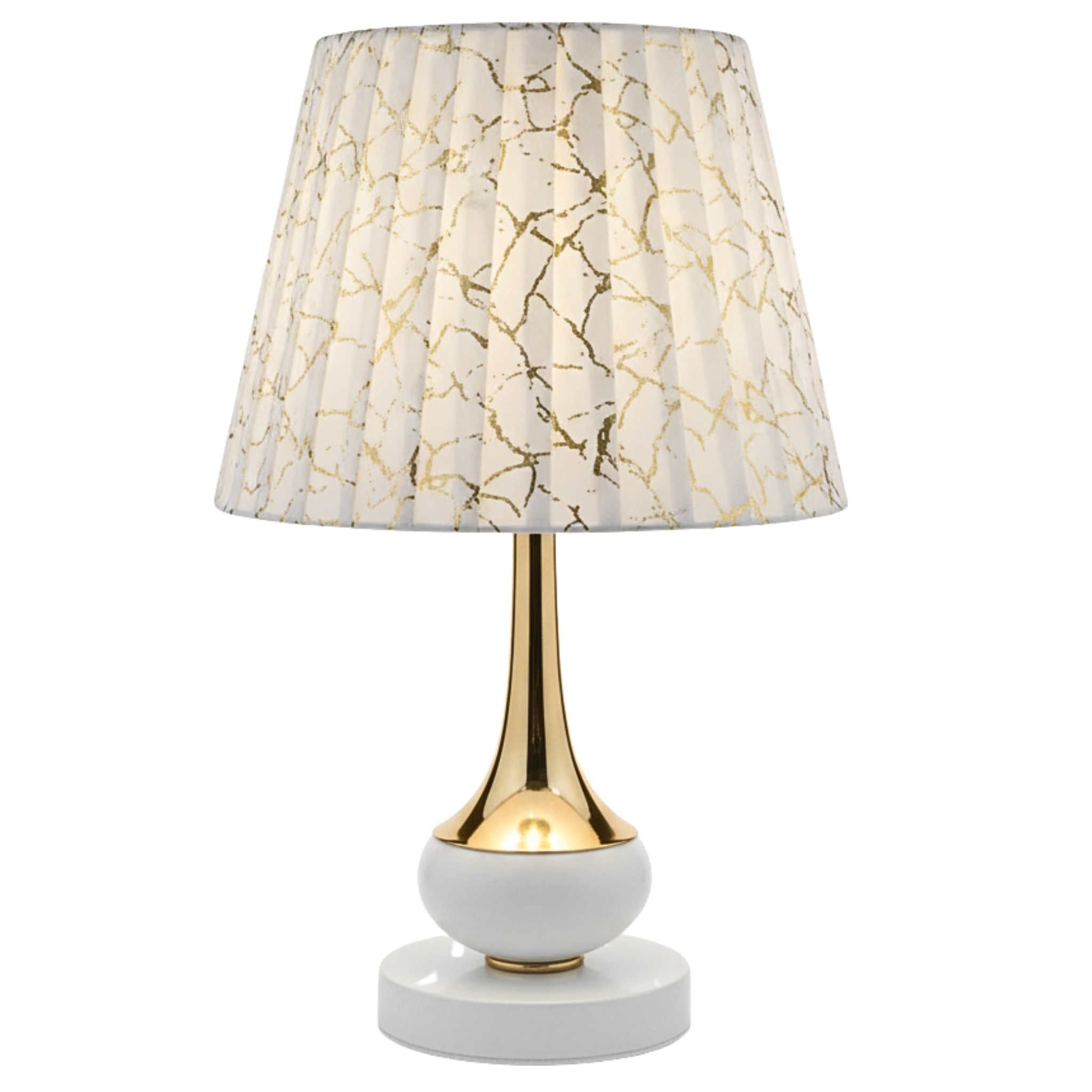 Lampe de Chevet Dorée Effet Marbre | Fiolla Home Tunisie