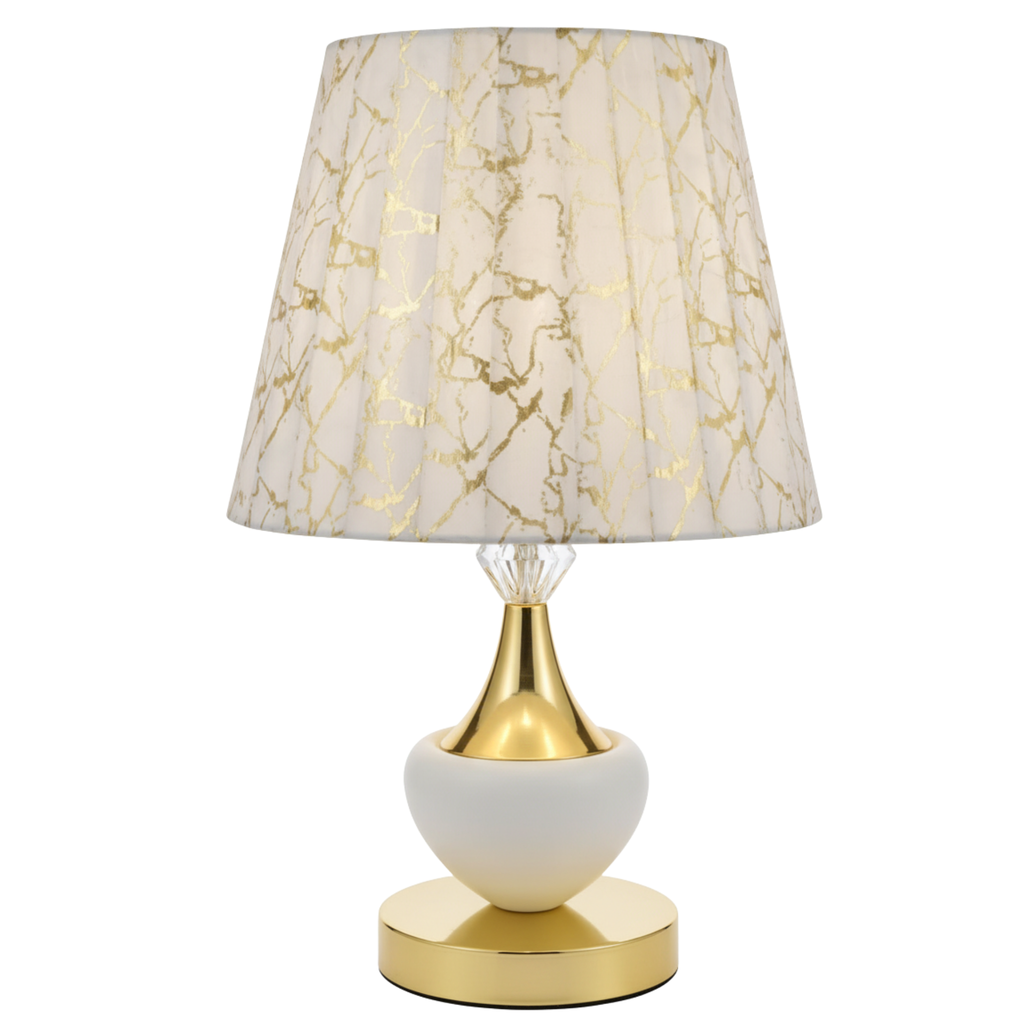 Lampe de Chevet Effet Marbre Dorée – Élégance et Lumière Douce Tunisie | Fiolla Home