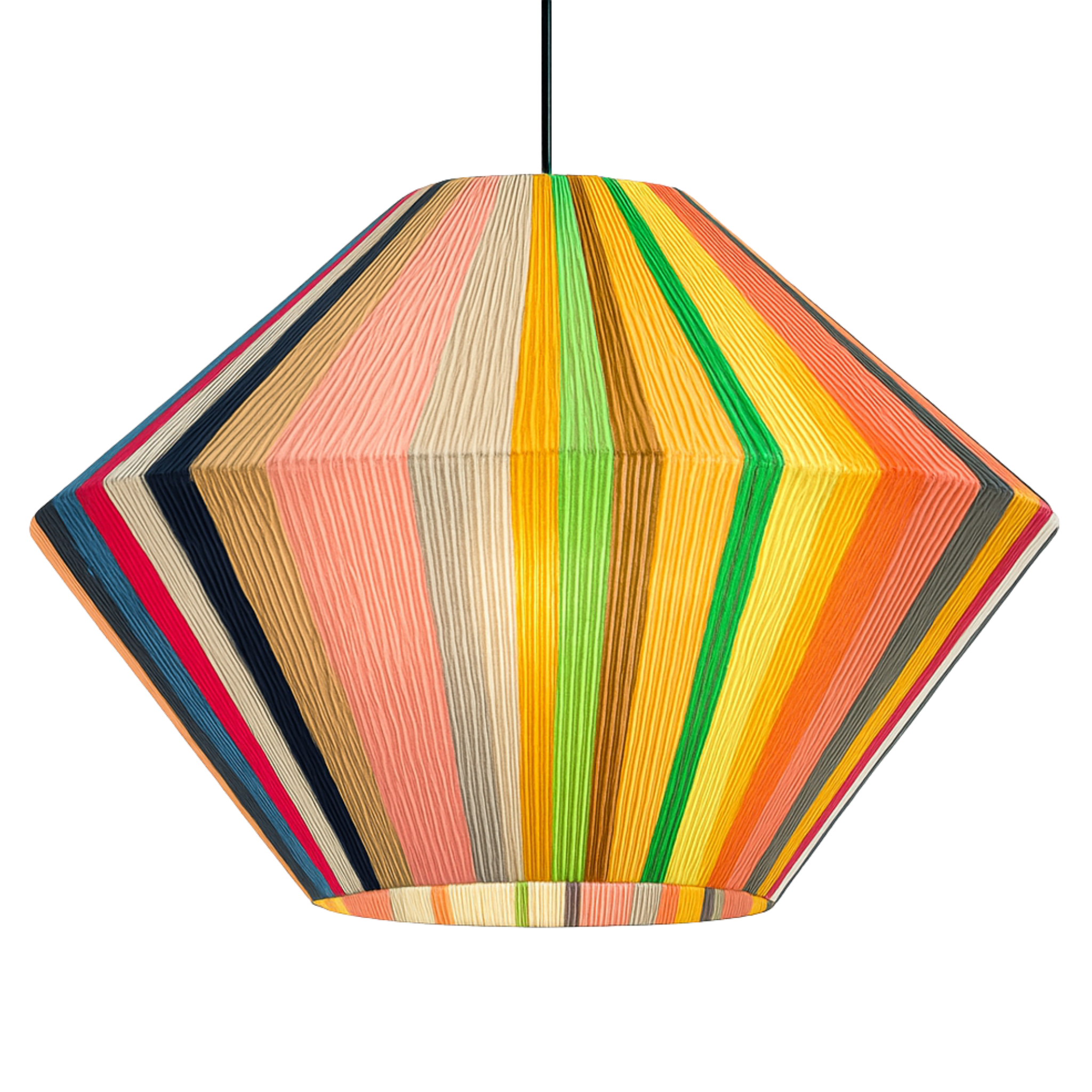 Suspension Géométrique Multicolore | Coton Handmade | Tunisie