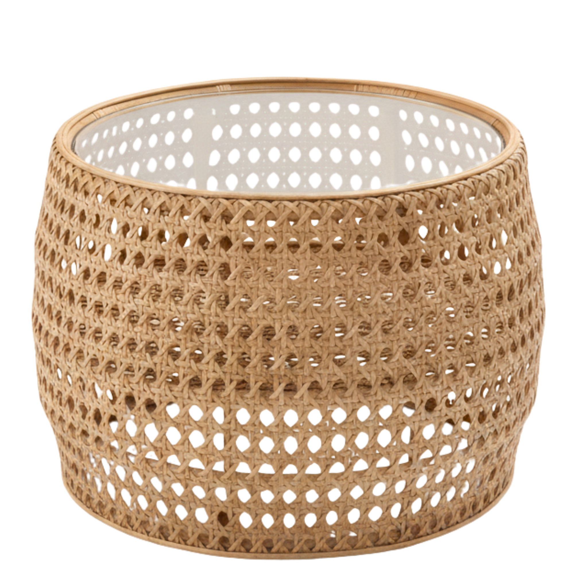 Table ronde avec cannage