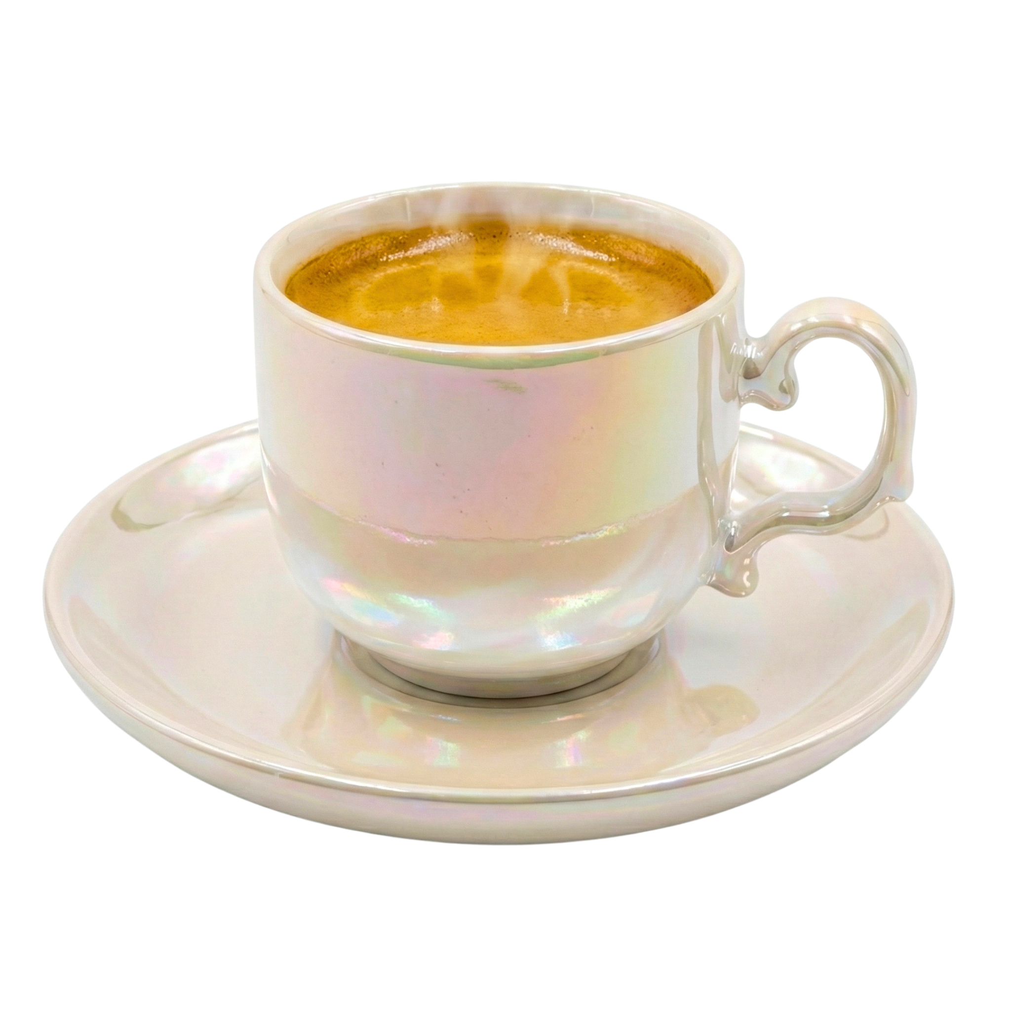 Service à Café Noir Changeant | Effet Nacré & Élégance | Fiolla Home