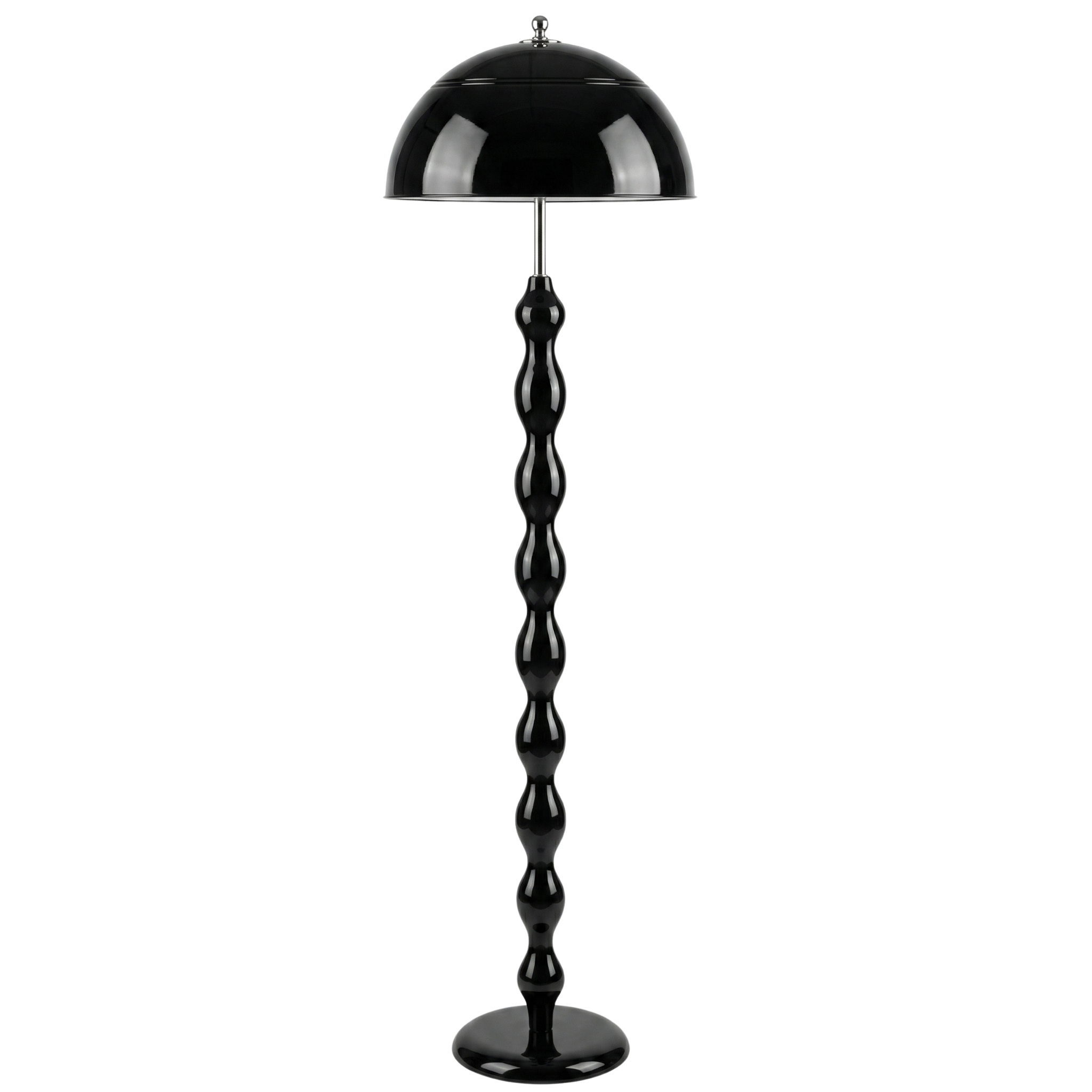 Lampadaire sur Pied Design "Totem" Noir Laqué | Luminaire Salon Moderne Tunisie