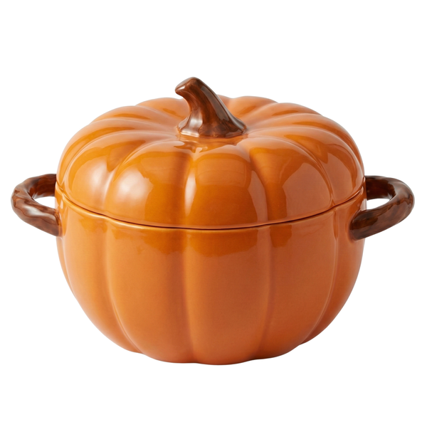 Soupière Citrouille Grand Format – Service de Table Élégant